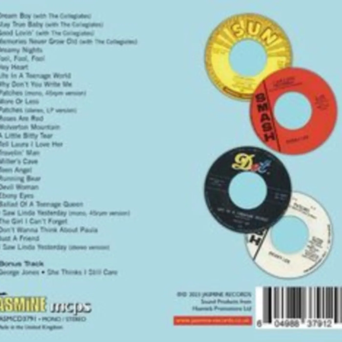 Dickey Lee CD - I Saw Linda Yesterday
