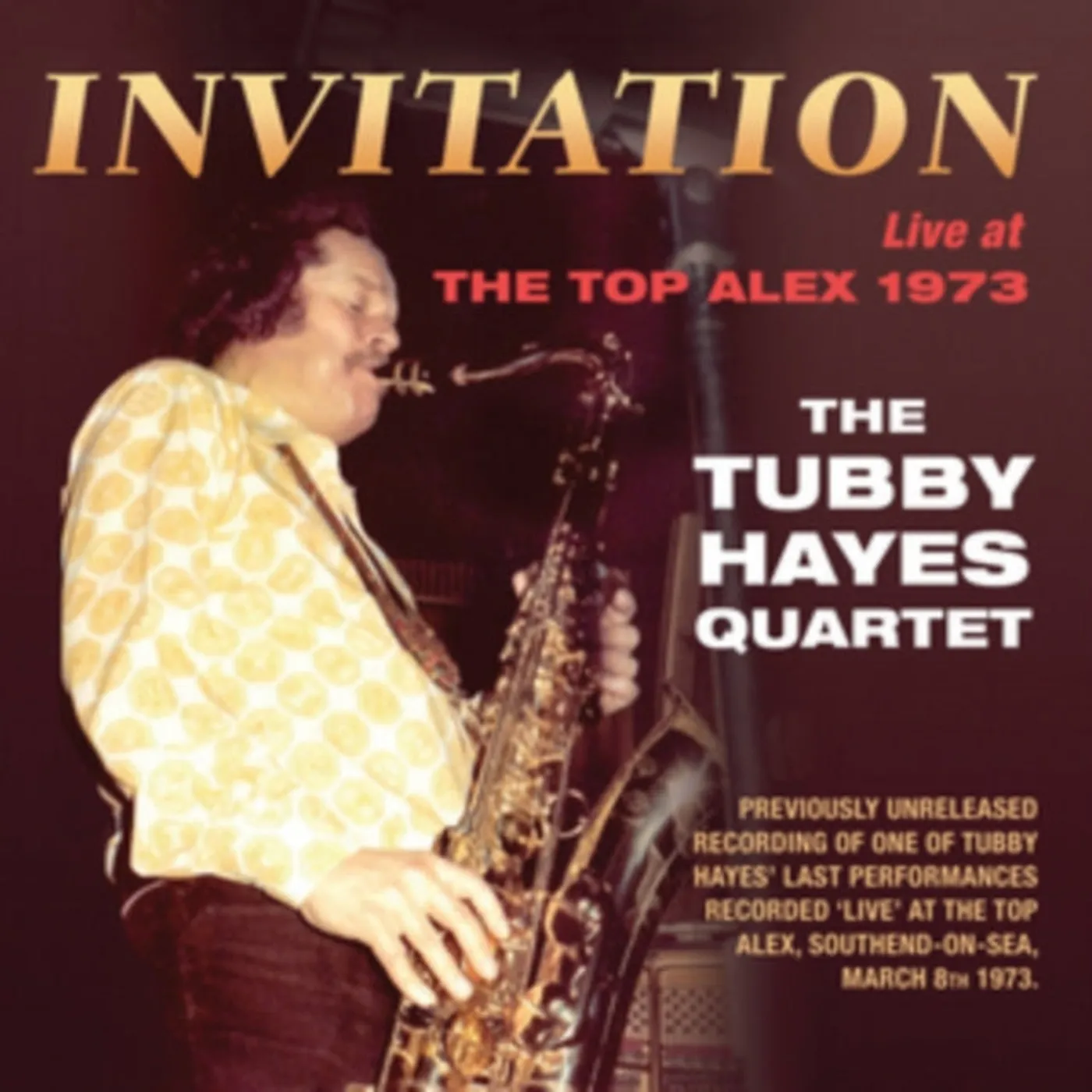 Tubby Hayes Quartet CD - Invitation: Live At The Top Alex 1973