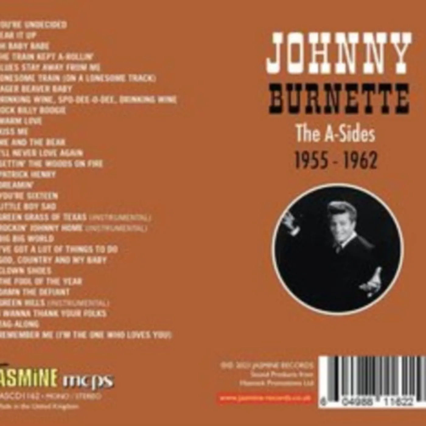 Johnny Burnette CD - The A-Sides 1955-1962