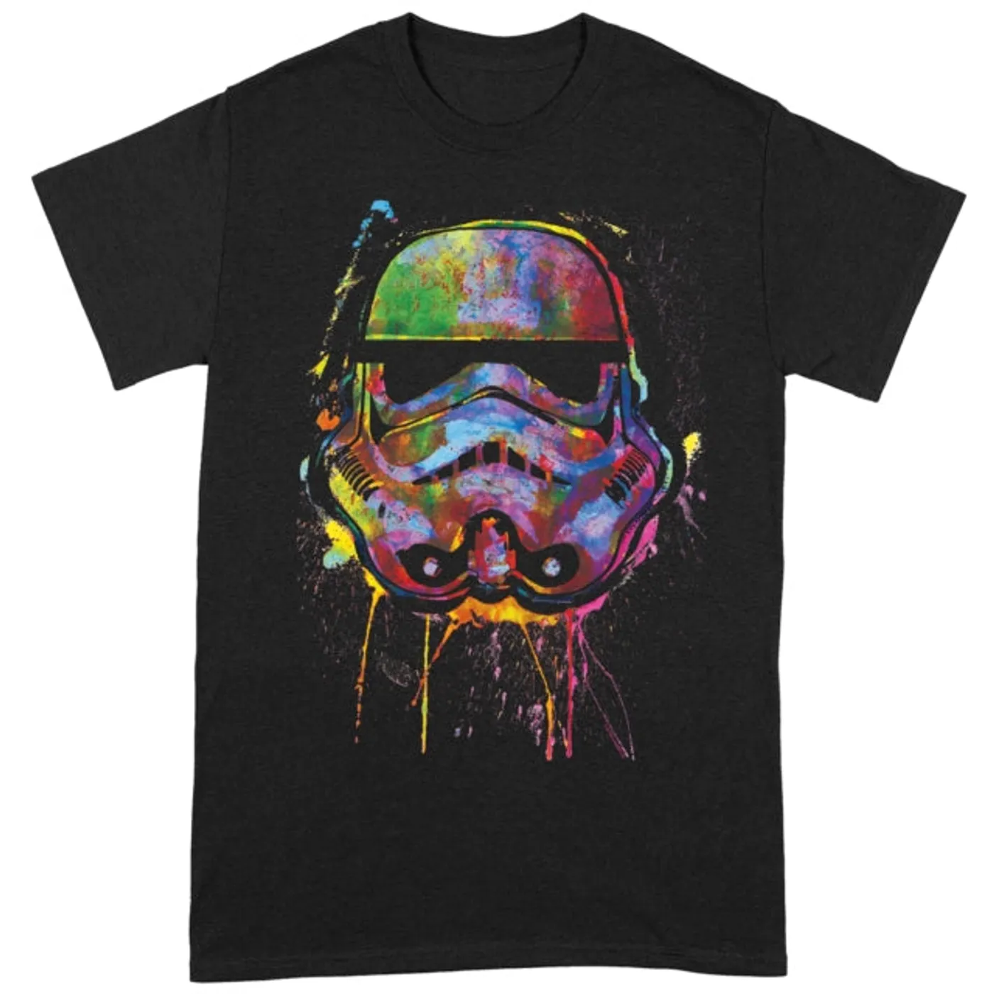 Star Wars T Shirt - Paint Splats Helmet Xx-Large Black T-Shirt