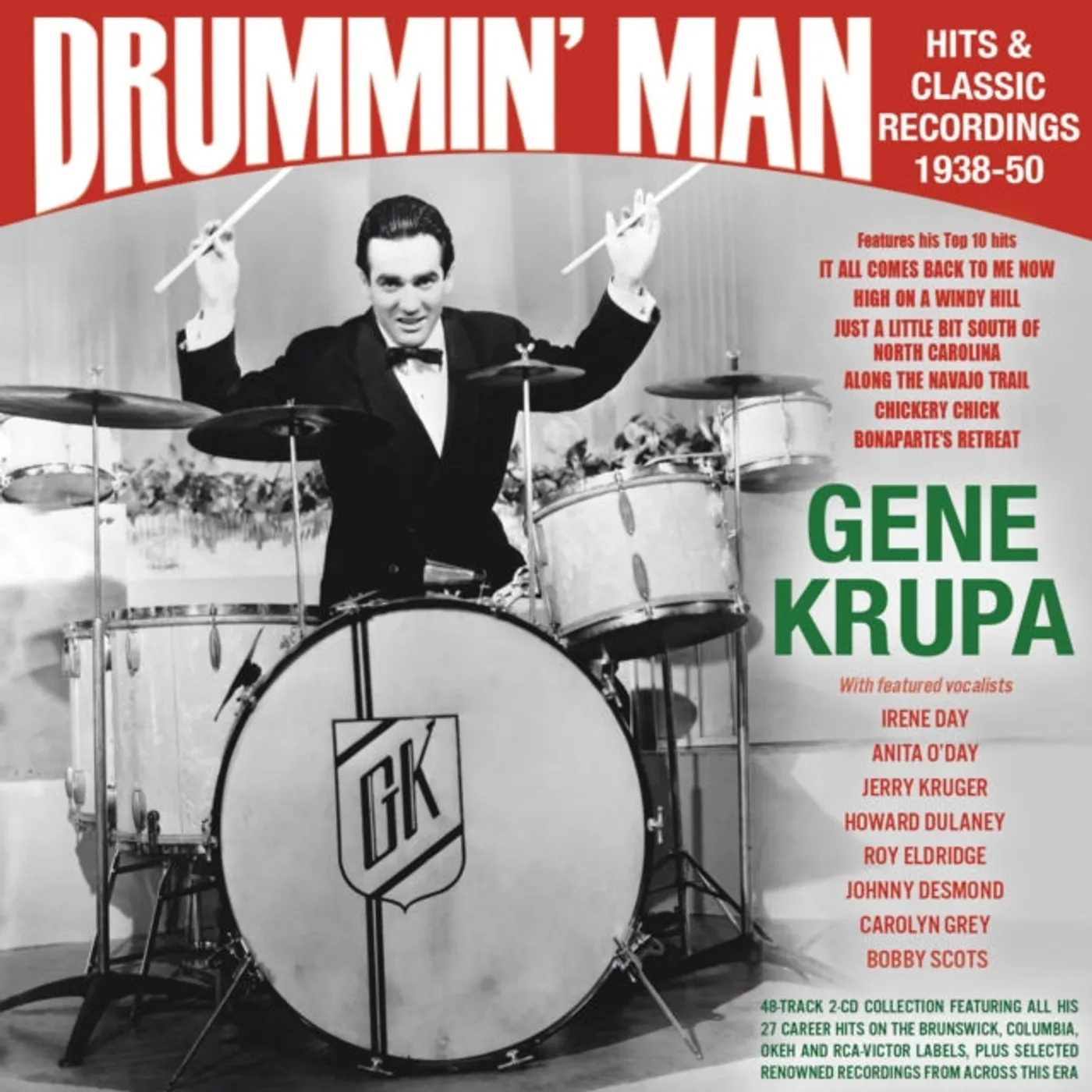 Gene Krupa CD - Drummin Man - Hits & Classic Recordings 1938-50
