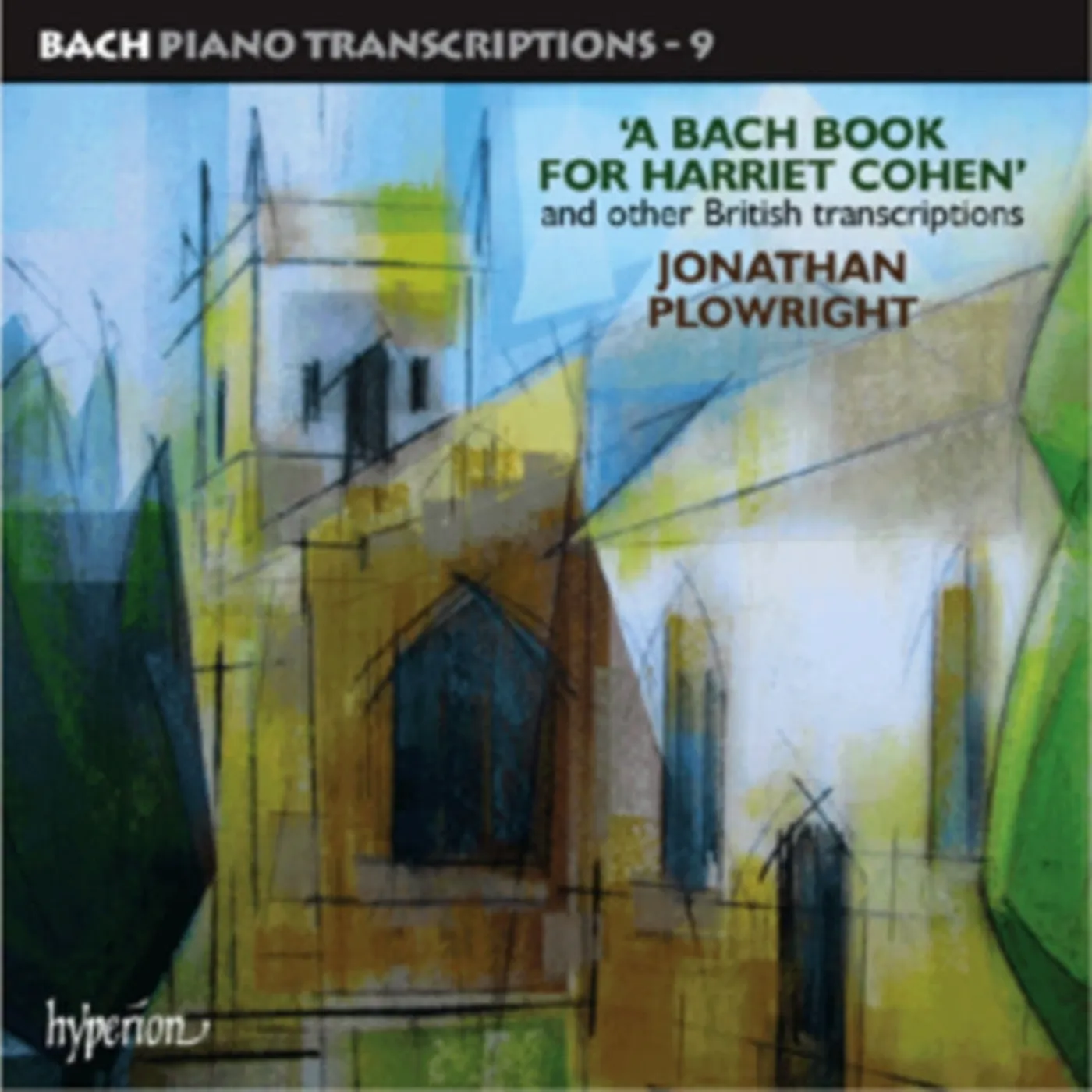 Jonathan Plowright CD - Bachpiano Transcriptions Vol 9