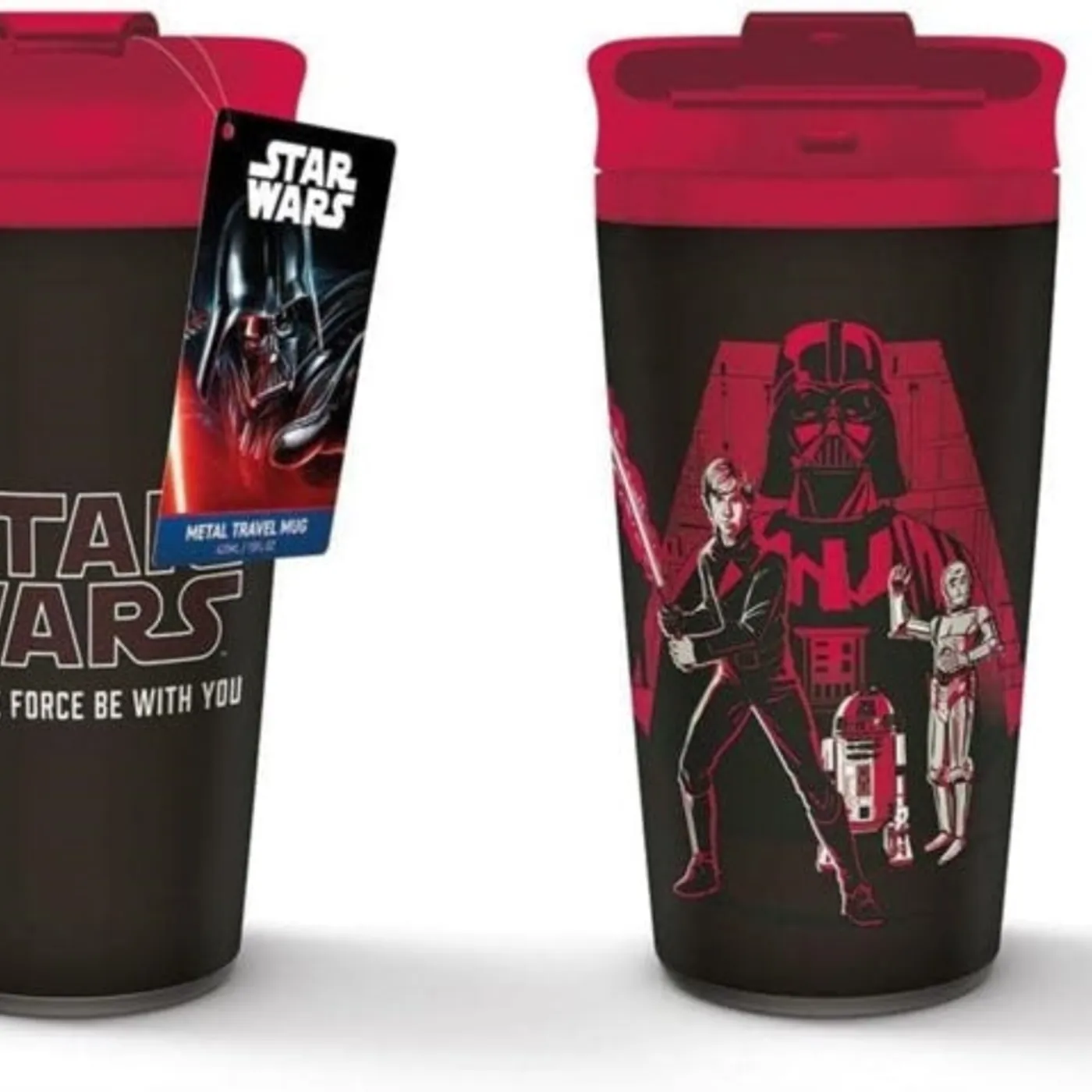 Star Wars Travel Mug - Star Wars (May The Force Be With You) Metal Travel Mug