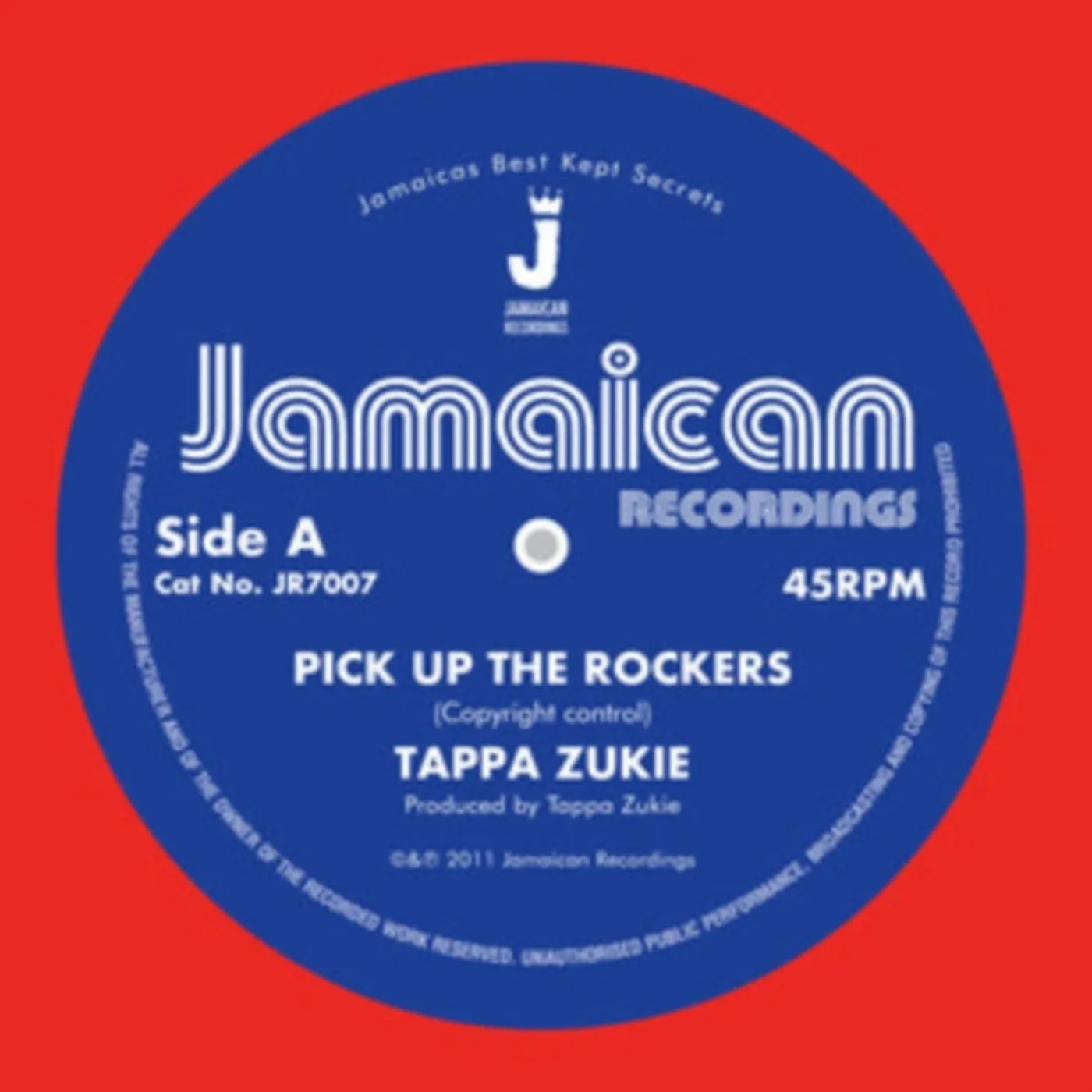 Tappa Zukie 7Inch - Pick Up The Rockers / Version
