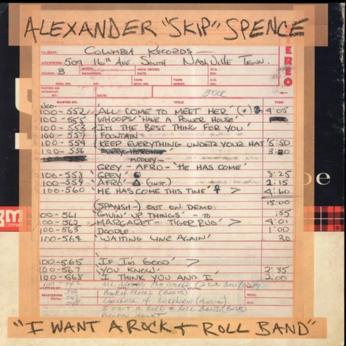 Alexander 'Skip' Spence 7Inch - I Want A Rock & Roll Band / I Got A Lot To Say / Mary Jane
