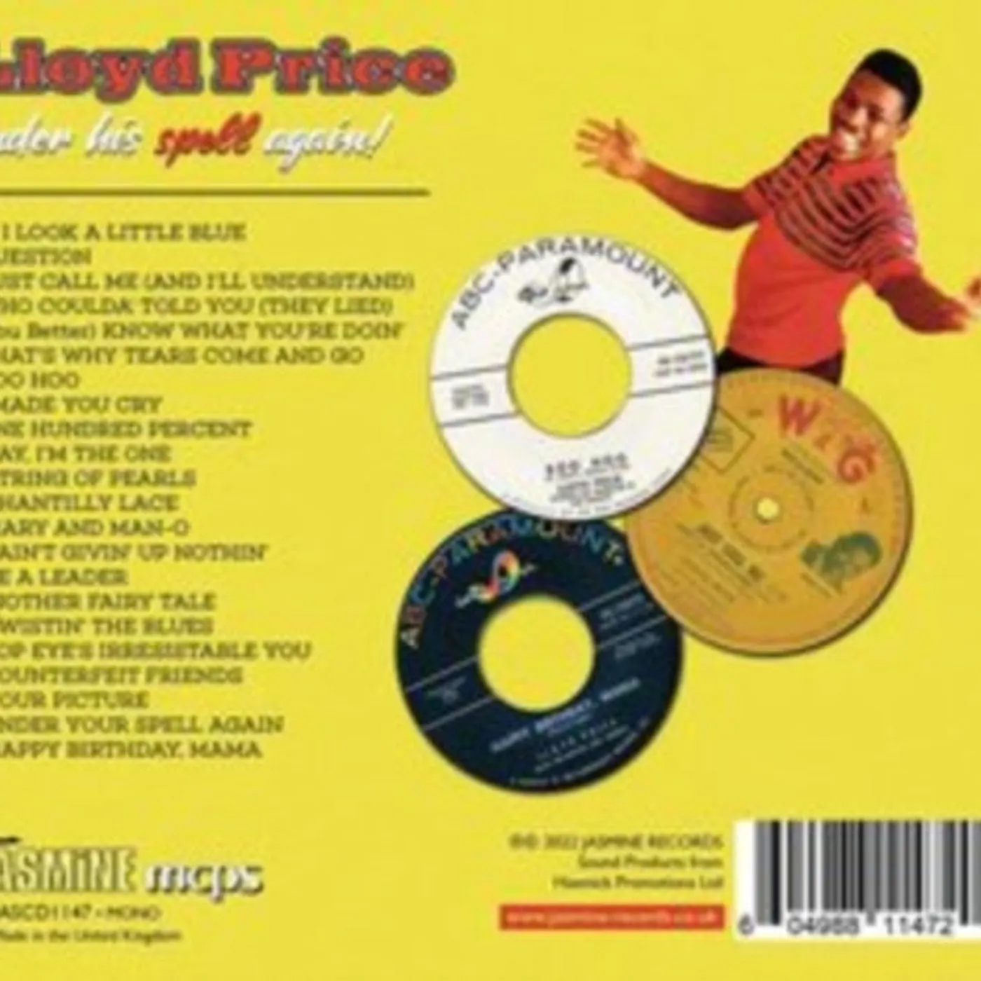 Lloyd Price CD - Under His Spell Again - The Singles Collection 1960-62