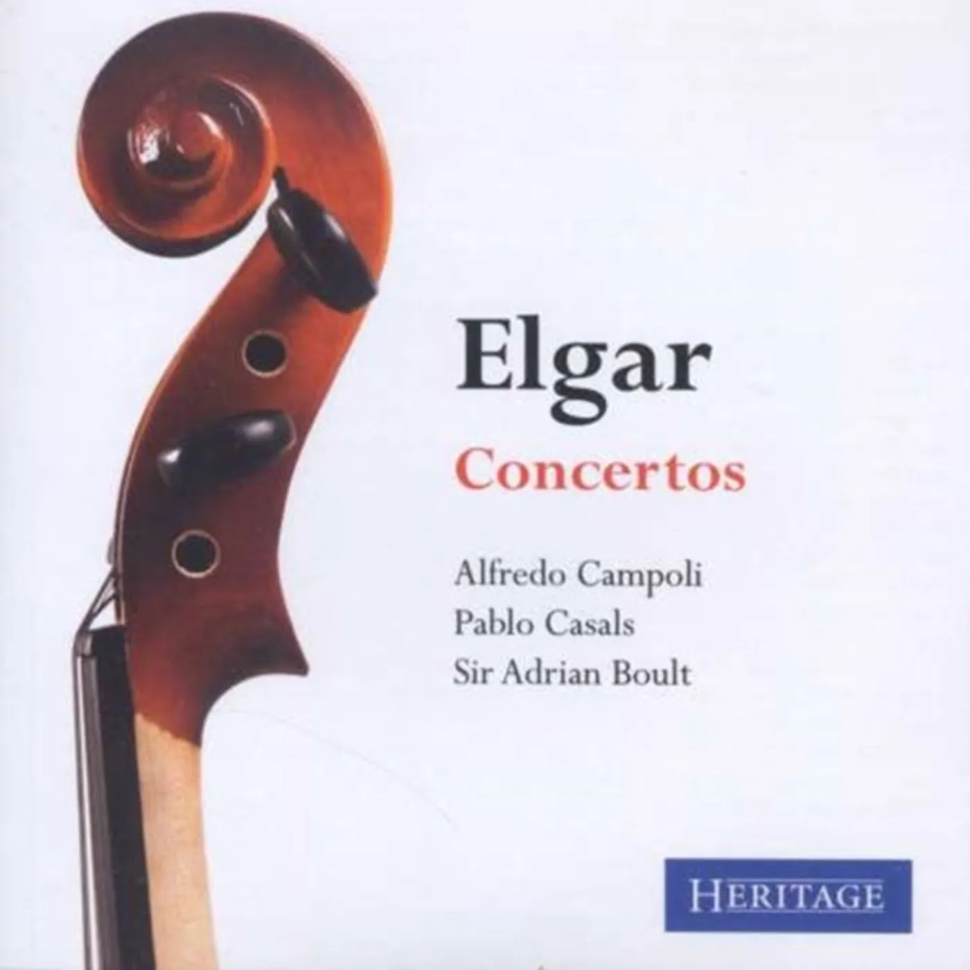 Edward Elgar CD - Violin & Cello Concertos - Alfredo Campoli / Pablo Casals