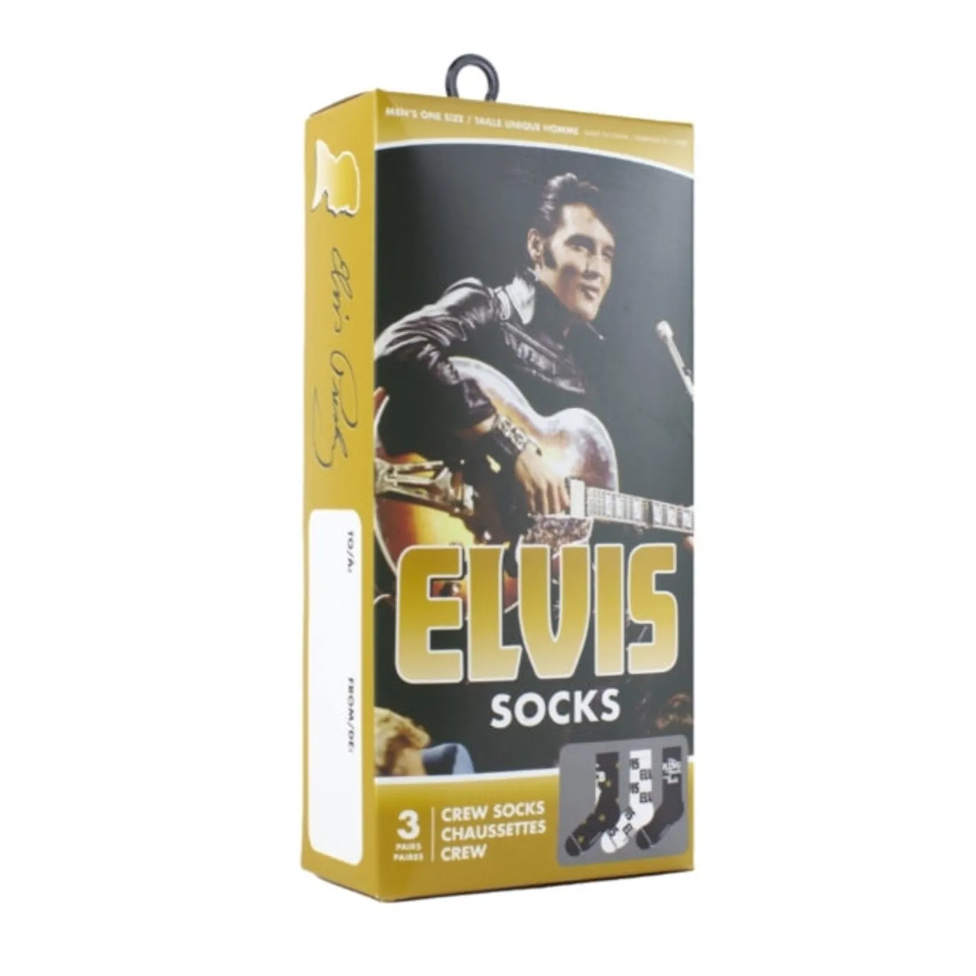 Elvis Presley Socks - Elvis Socks 3 Pack In Gift Box (One Size)
