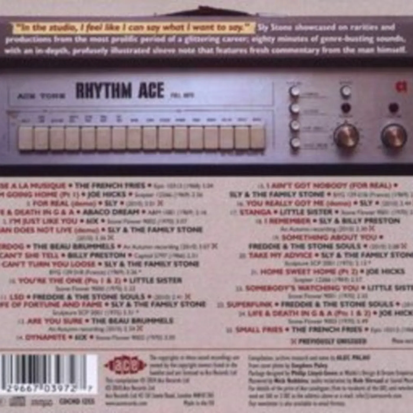 Various Artists CD - Listen To The Voices - Sly Stone In The Studio 1965 - 70