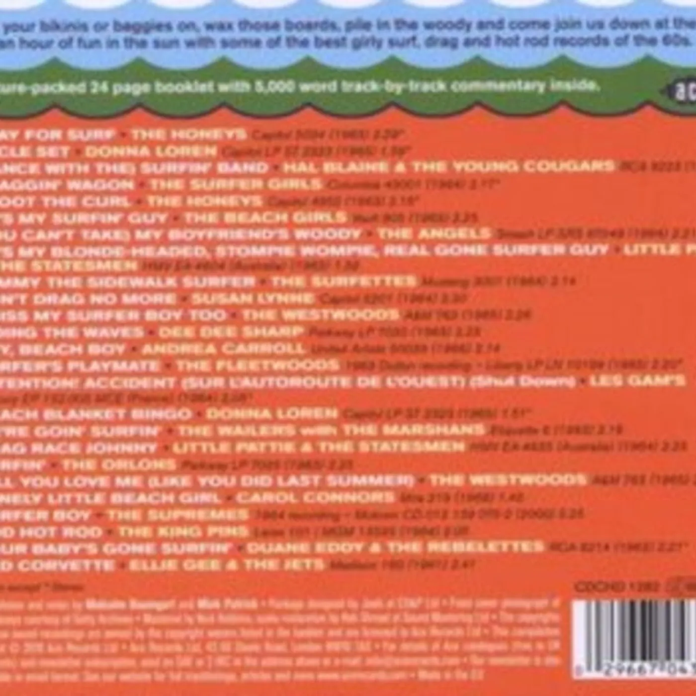 Various Artists CD - Hey Beach Girls - Female Surf N Drag
