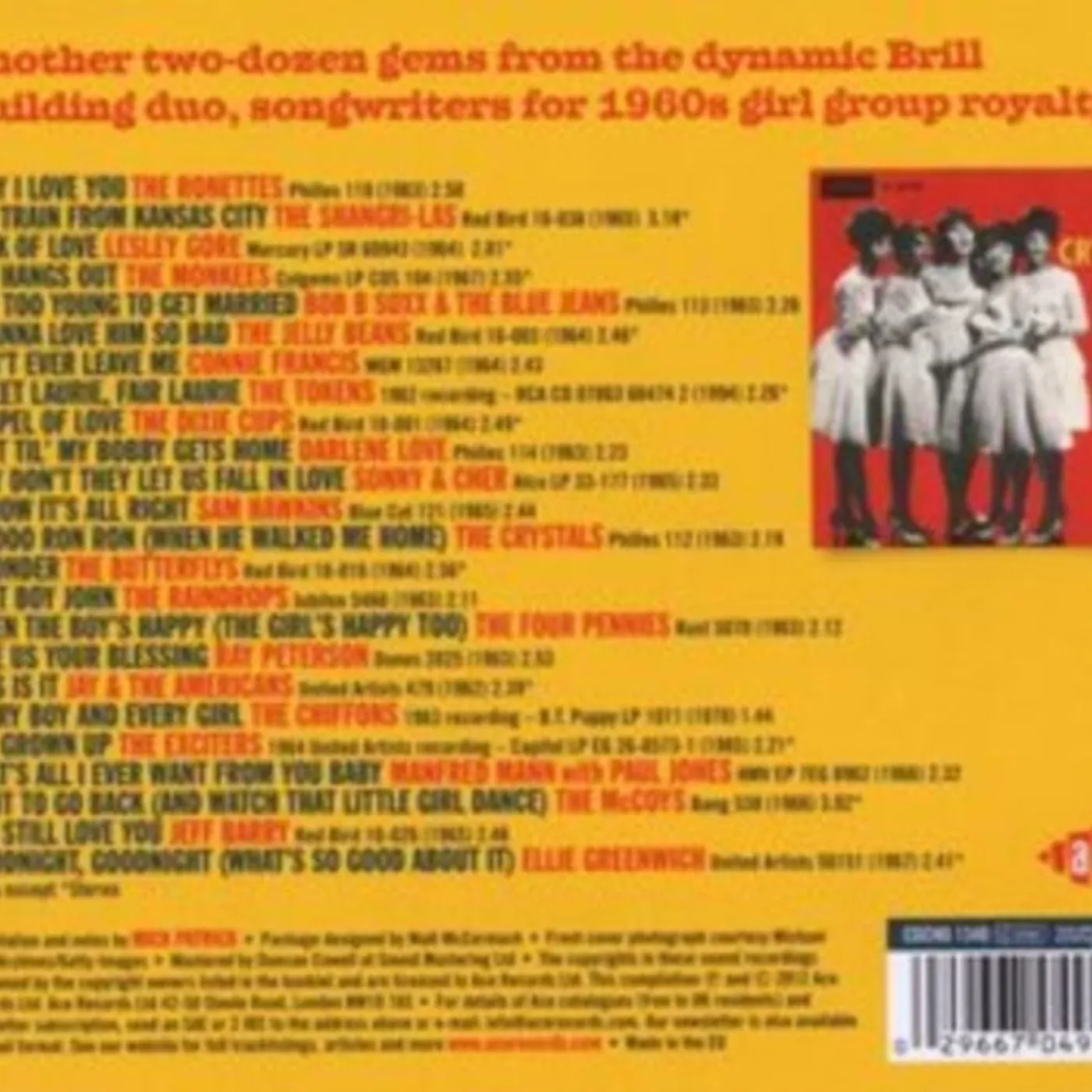 Various Artists CD - Da Doo Ron Ron - More From The Ellie Greenwich & Jeff Barry Songbook