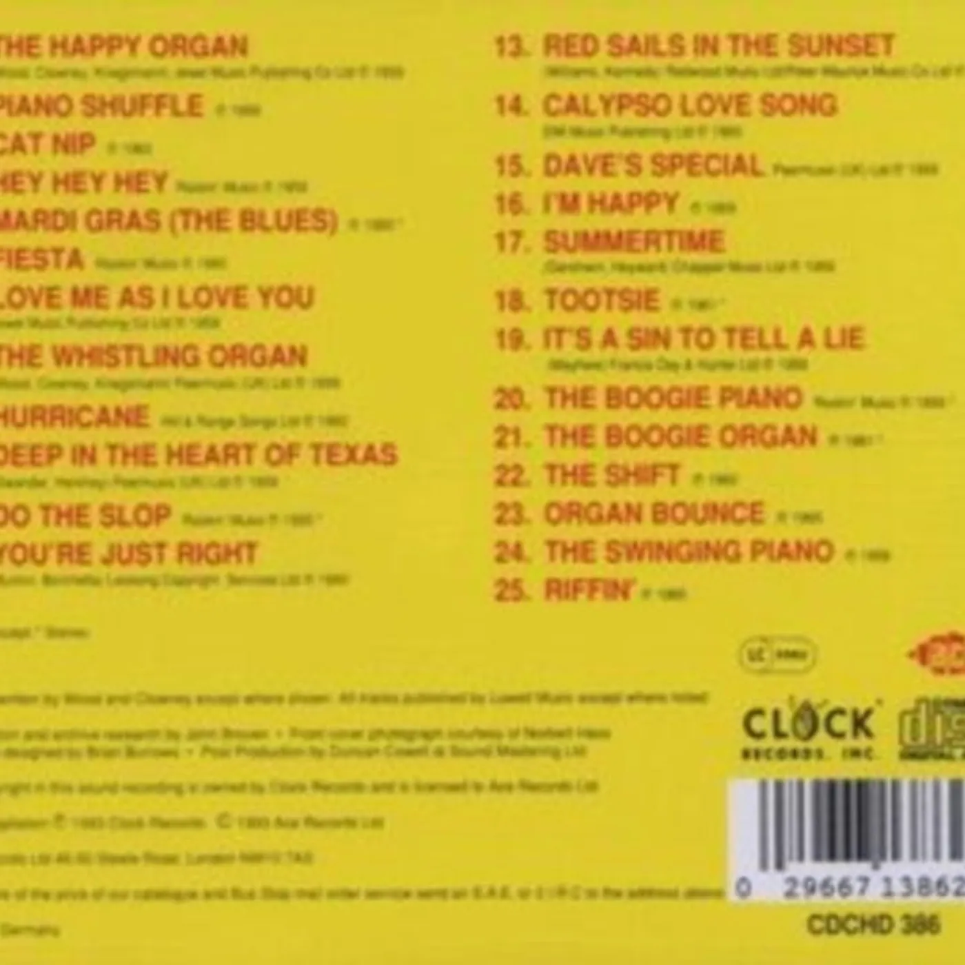 Dave "Baby" Cortez CD - Happy Organs / Wild..
