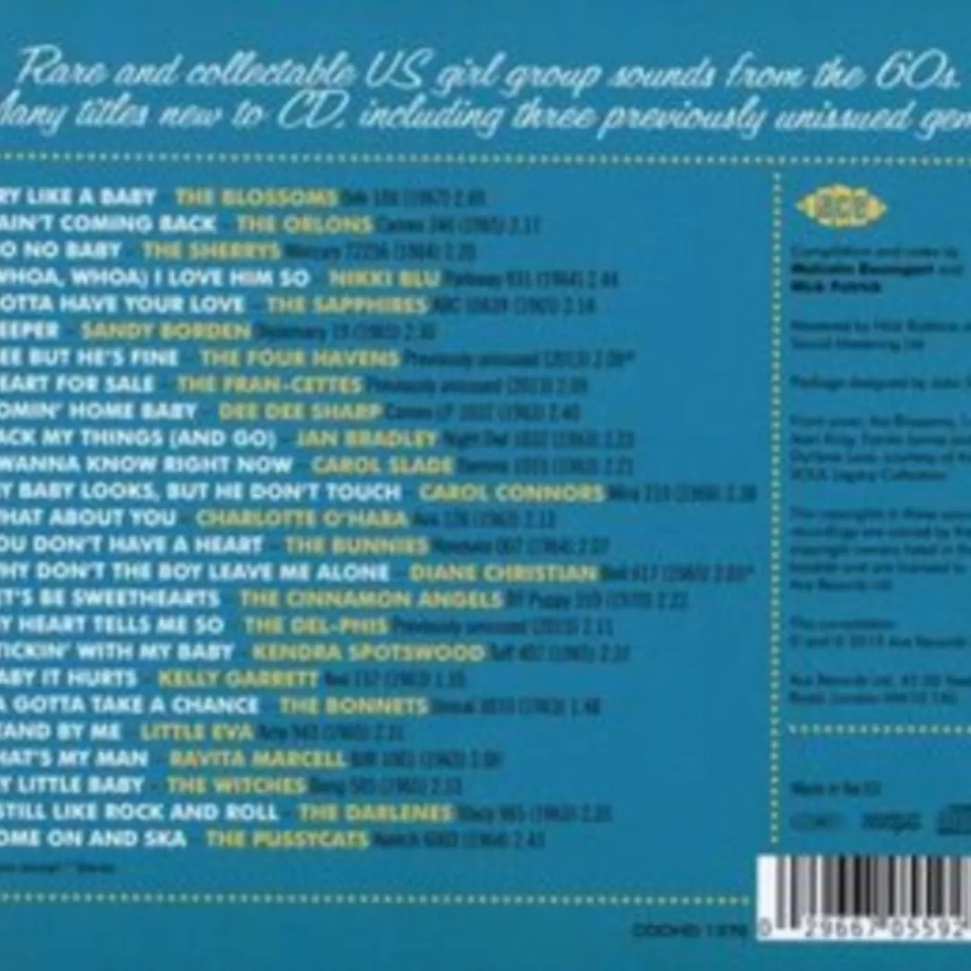 Various Artists CD - Where The Girls Are 8