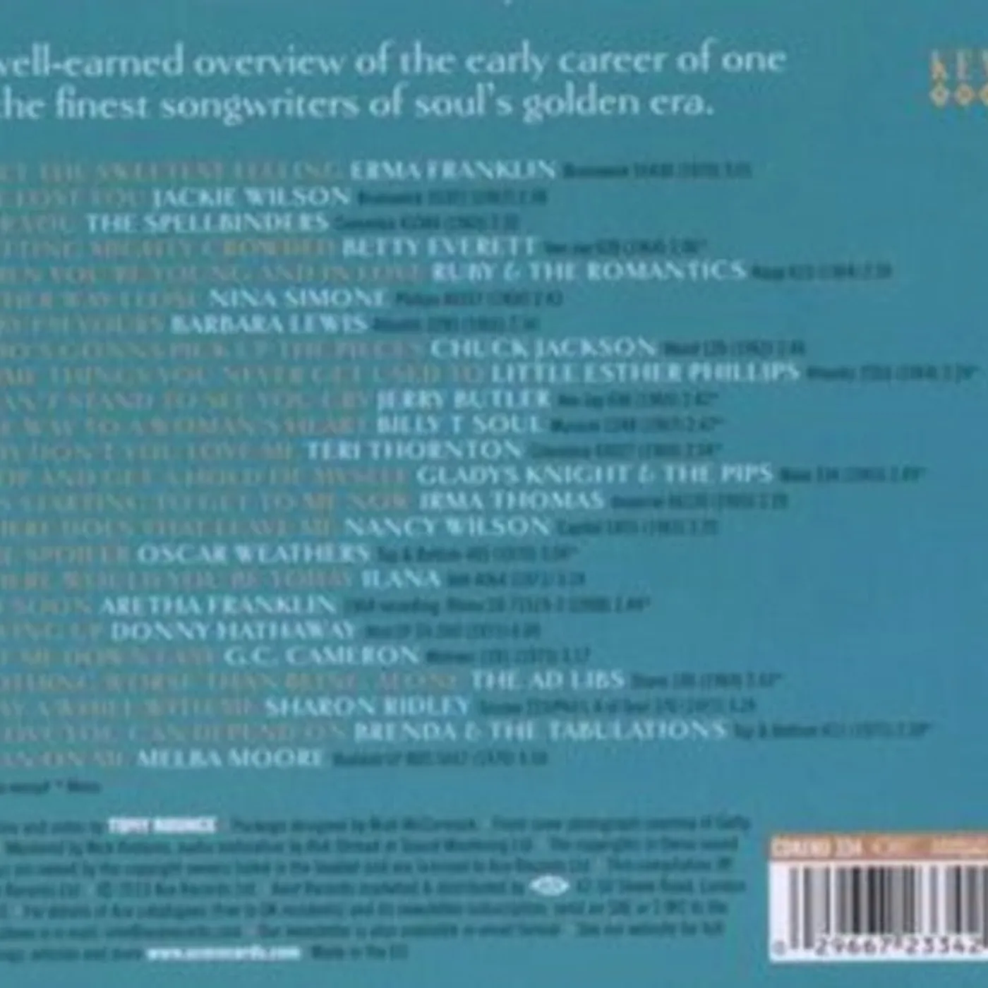 Various Artists CD - The Sweetest Feeling - A Van Mccoy Songbook 1962-1973