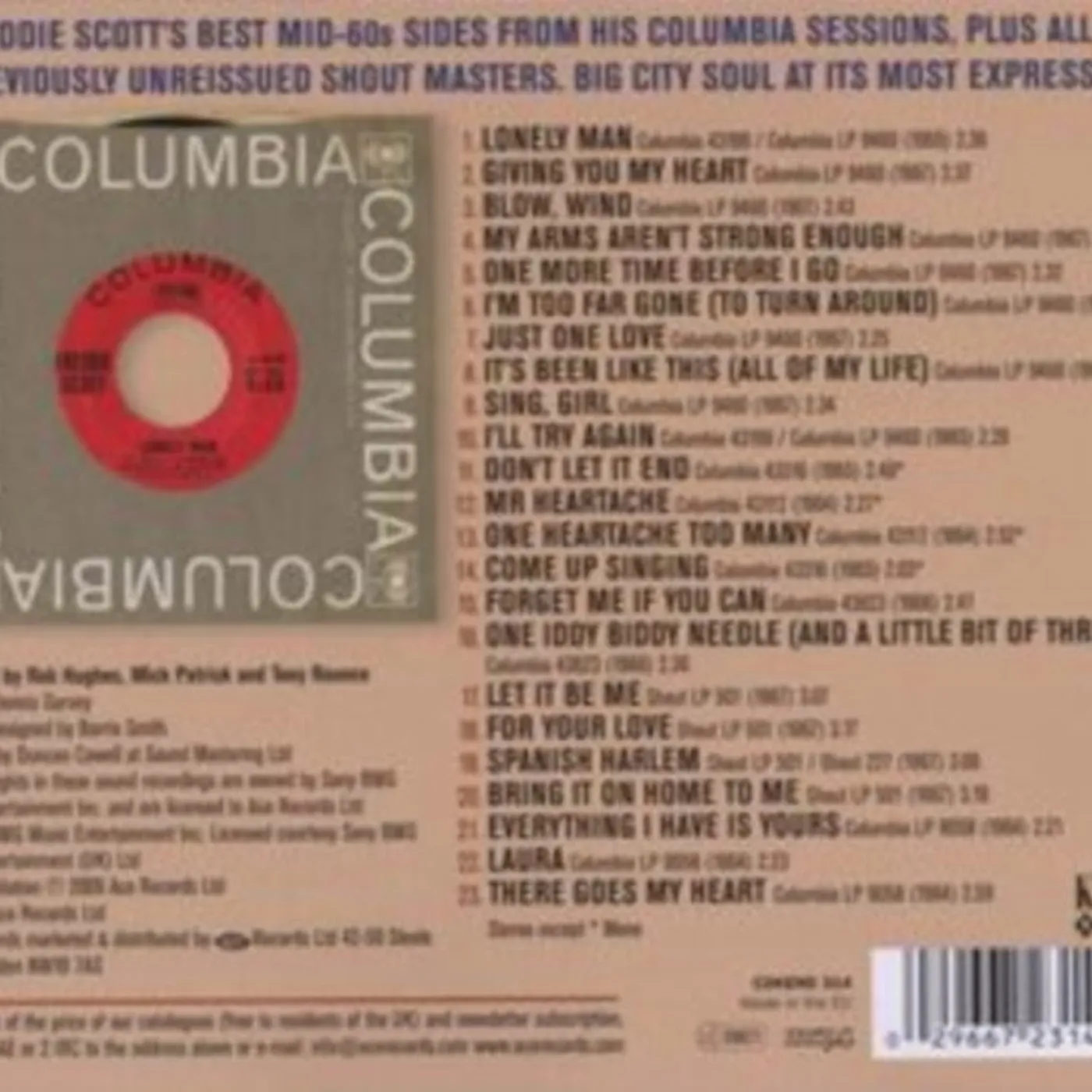 Freddie Scott CD - Mr Heartache