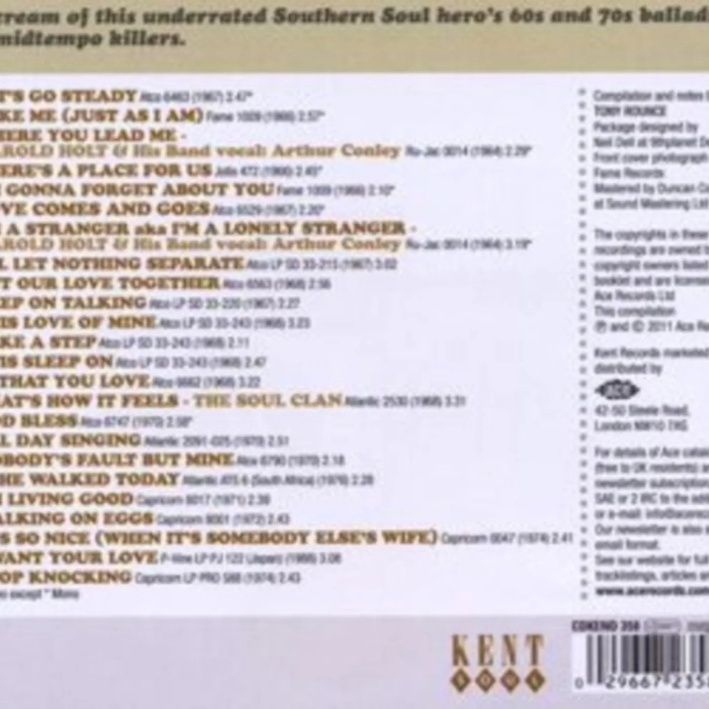 Arthur Conley CD - Im Living Good 1964 - 1974