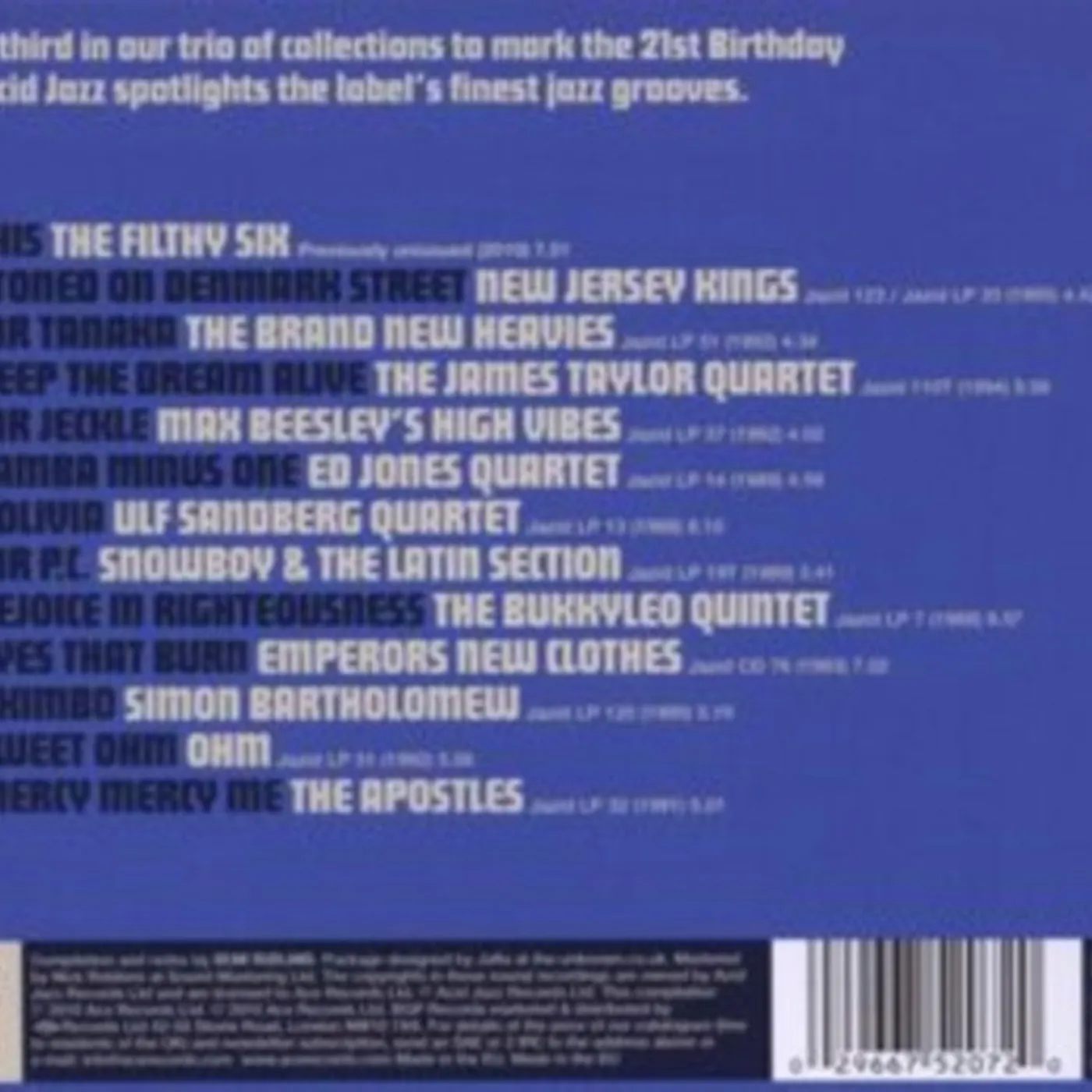 Various Artists CD - London Street Jazz 1988-2009