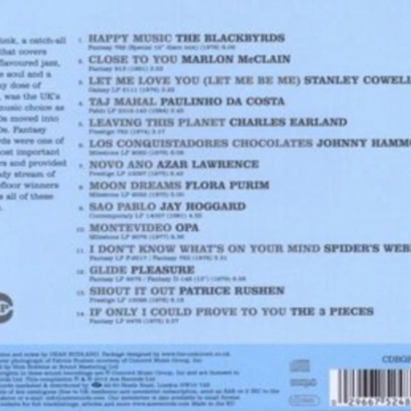 Various Artists CD - Bgp Presents Jazz Funk