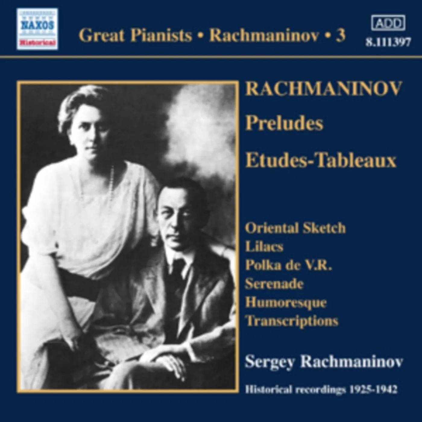 Sergei Rachmaninov CD - Rachmaninovsolo Piano Recordings 3