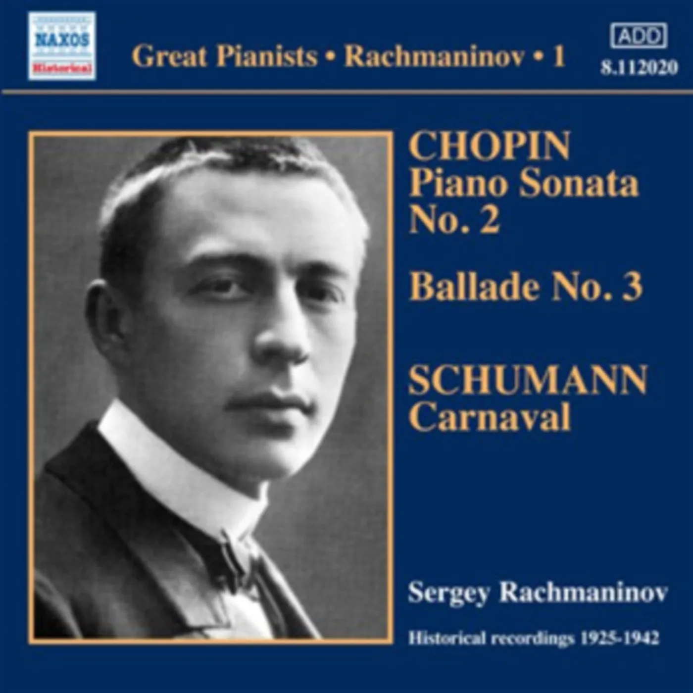 Sergei Rachmaninov CD - Solo Piano Recordings 1
