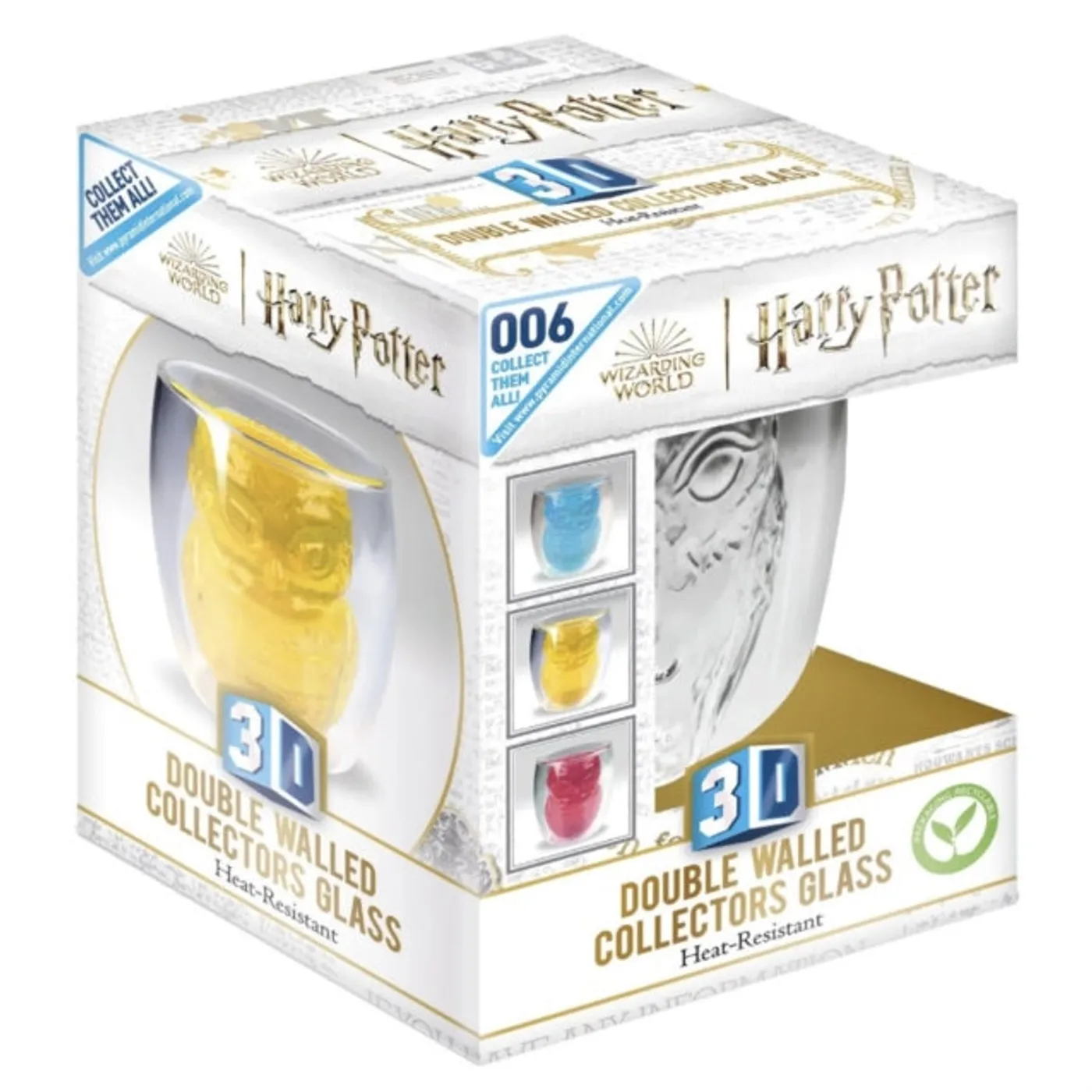 Harry Potter Mug - Harry Potter Hedwig 3D Feature Glass