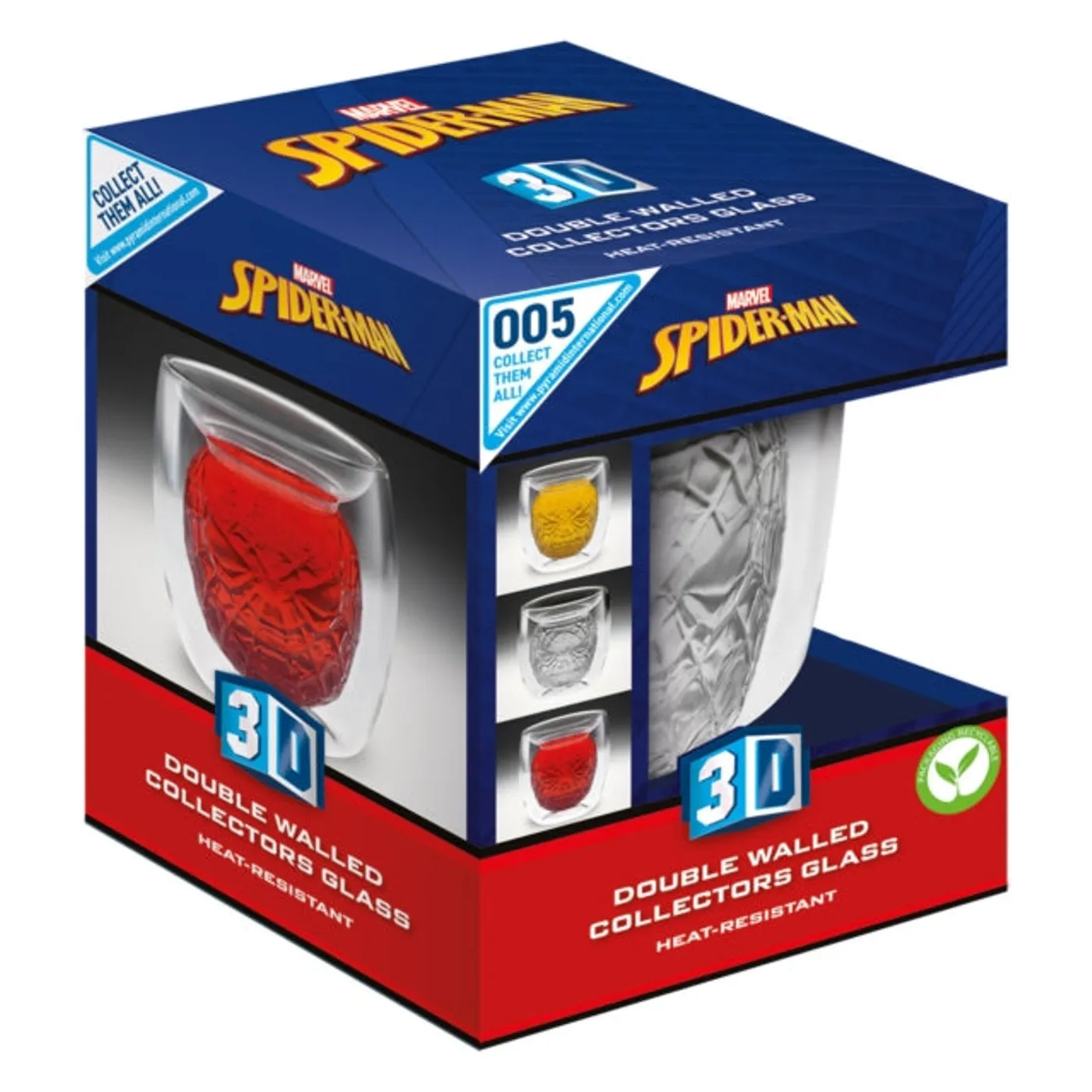 Spider Man Mug - Spider-Man Head 3D Feature Glass