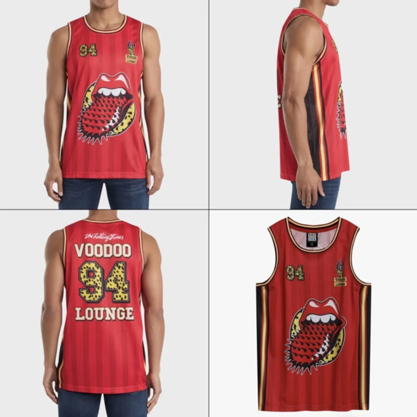 The Rolling StonesAmplified Basketball Jersey - Voodoo Lounge
