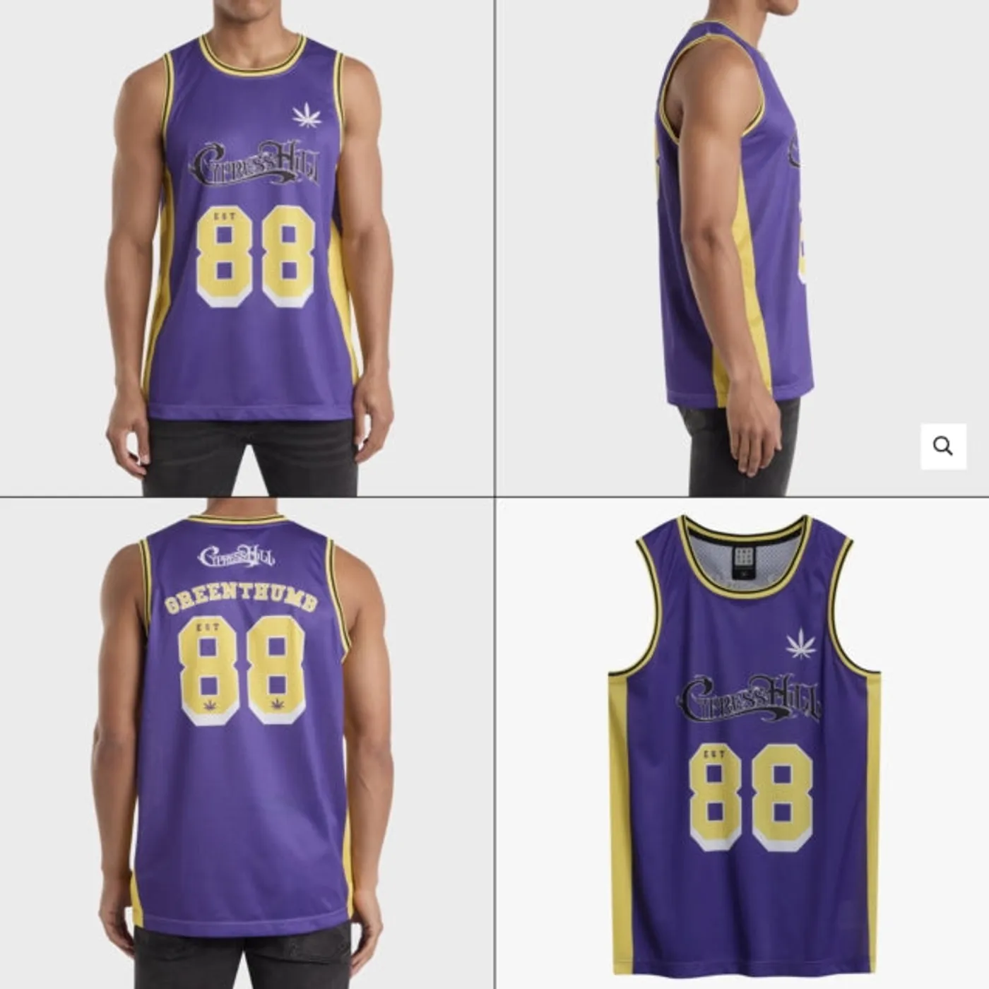 Cypress Hill Amplified Basketball Jersey - Greenthumb