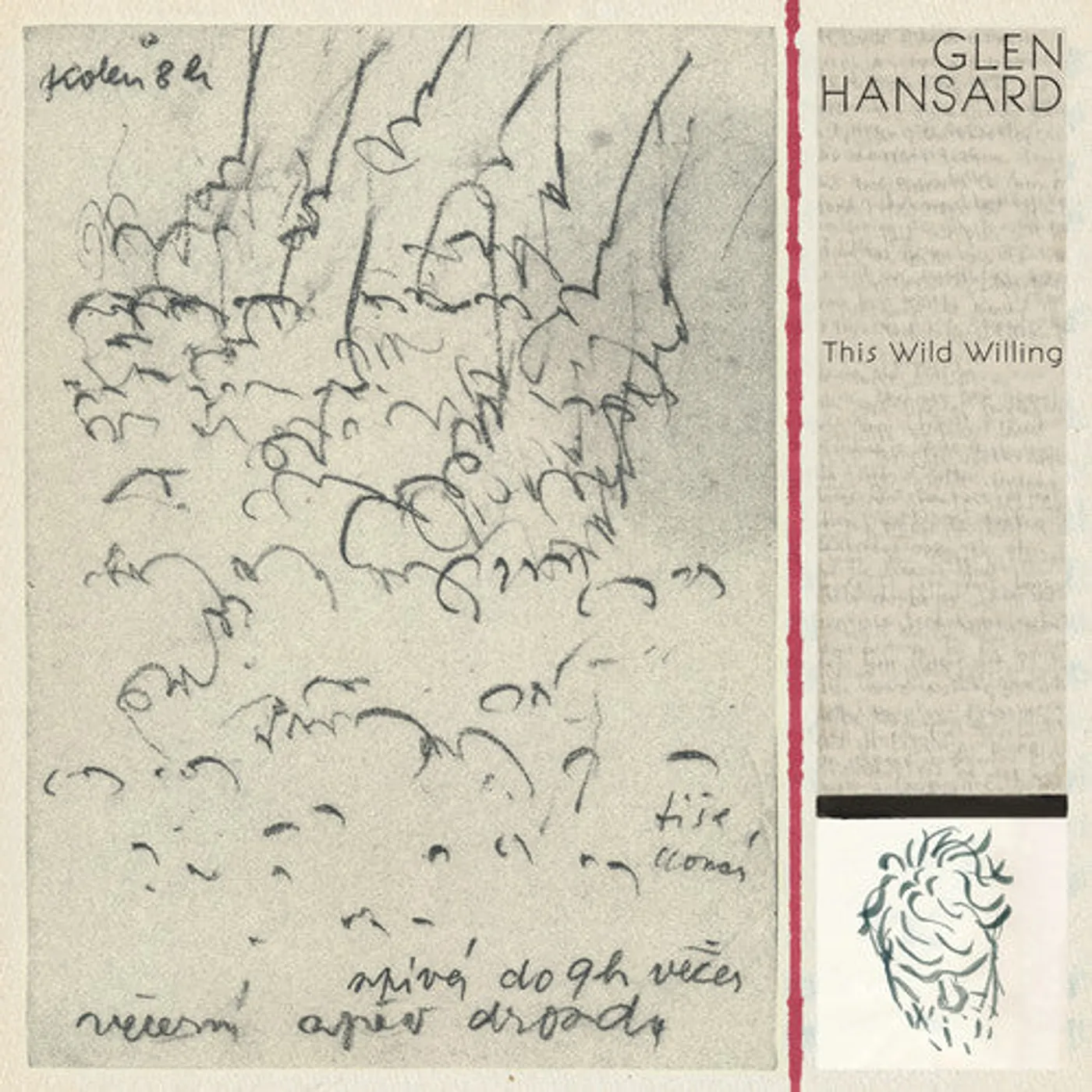Glen Hansard LP Vinyl - This Wild Willing