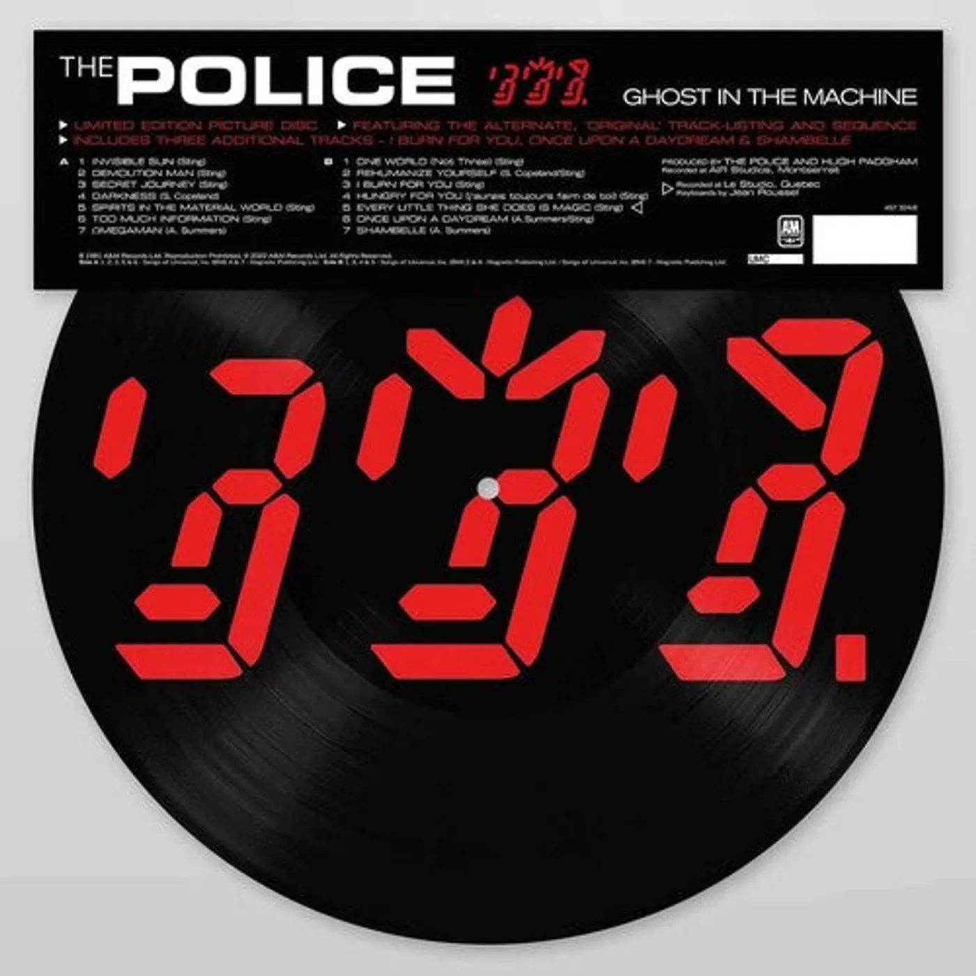 The Police LP Vinyl - Ghost In The Machine (Pict)