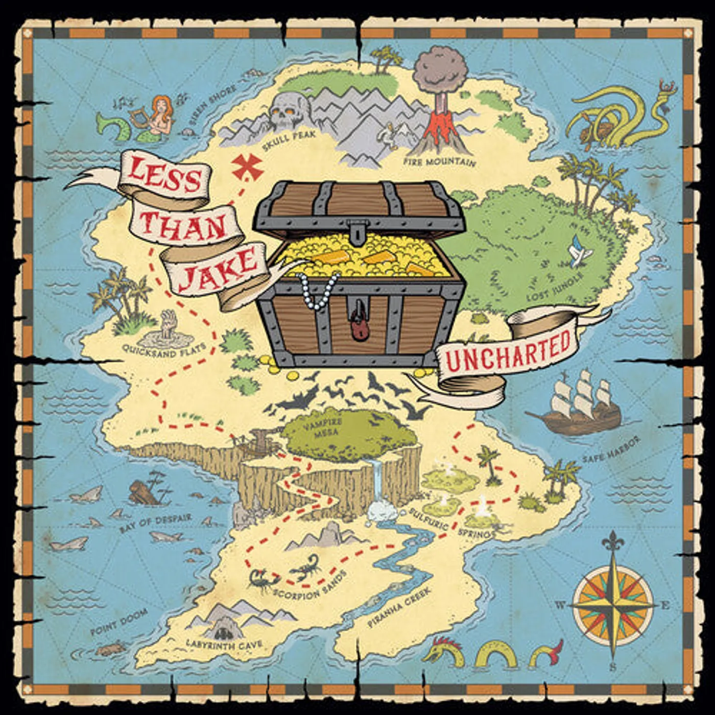 Less Than Jake LP Vinyl - Uncharted