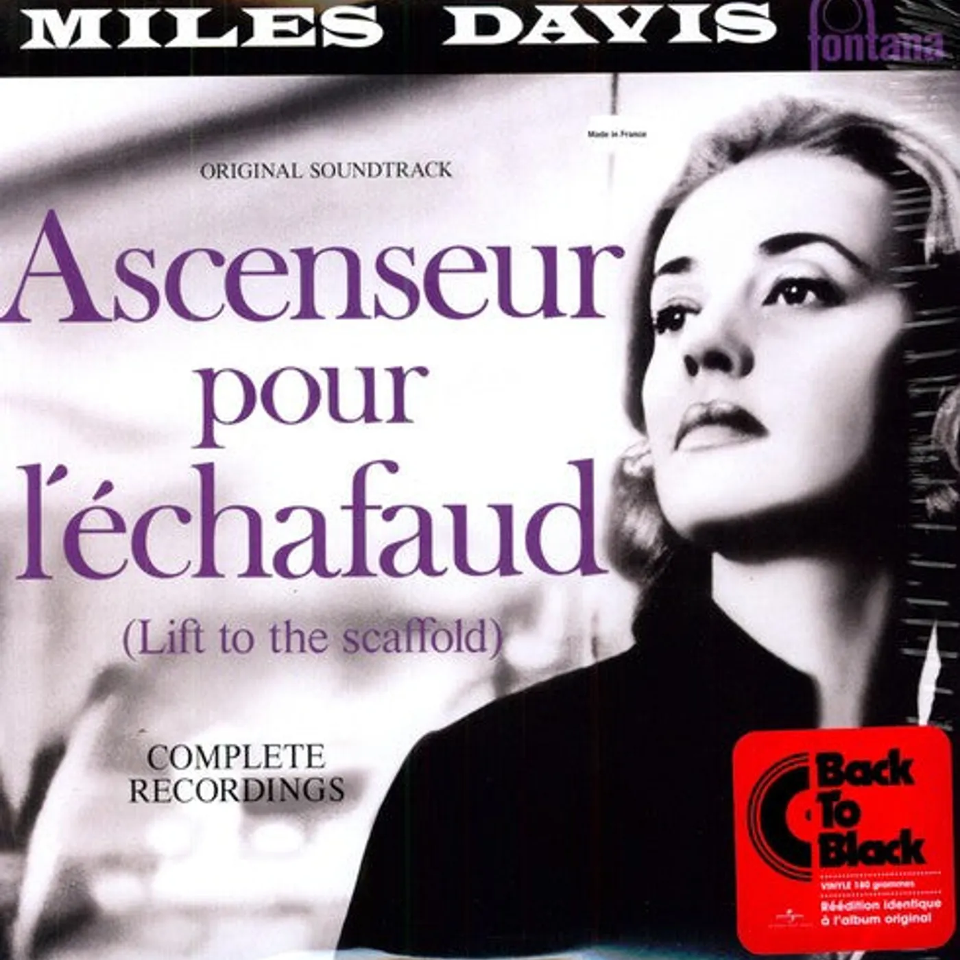 Miles  Davis Miles (Fra) Davis LP Vinyl - Ascenseur Pour L'Echafaud (Fra)