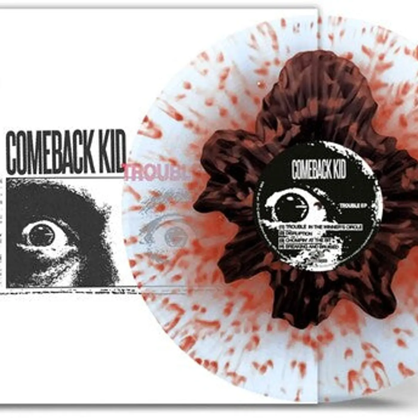Comeback Kid LP Vinyl - Trouble Ep - Clear/Black Yolk W Red Splatter (Blk)