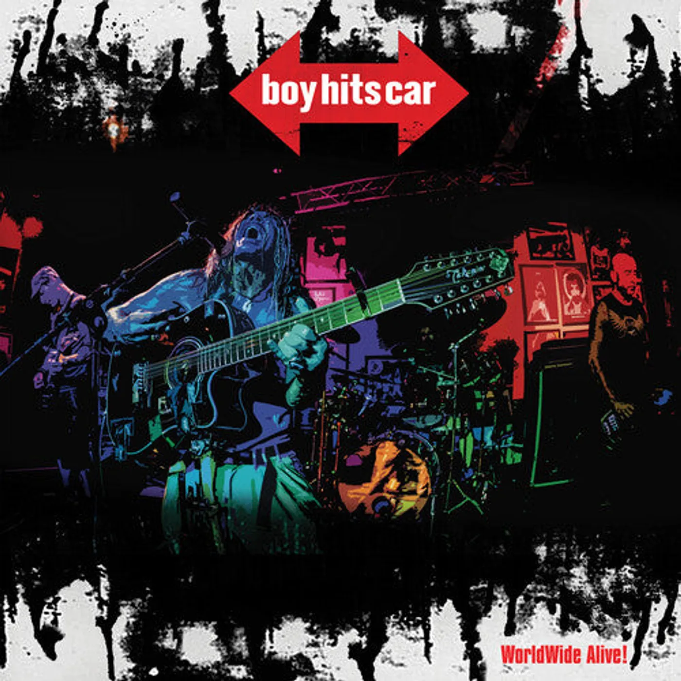 Boy Hits Car LP Vinyl - Worldwide Alive (Ltd) (Red)