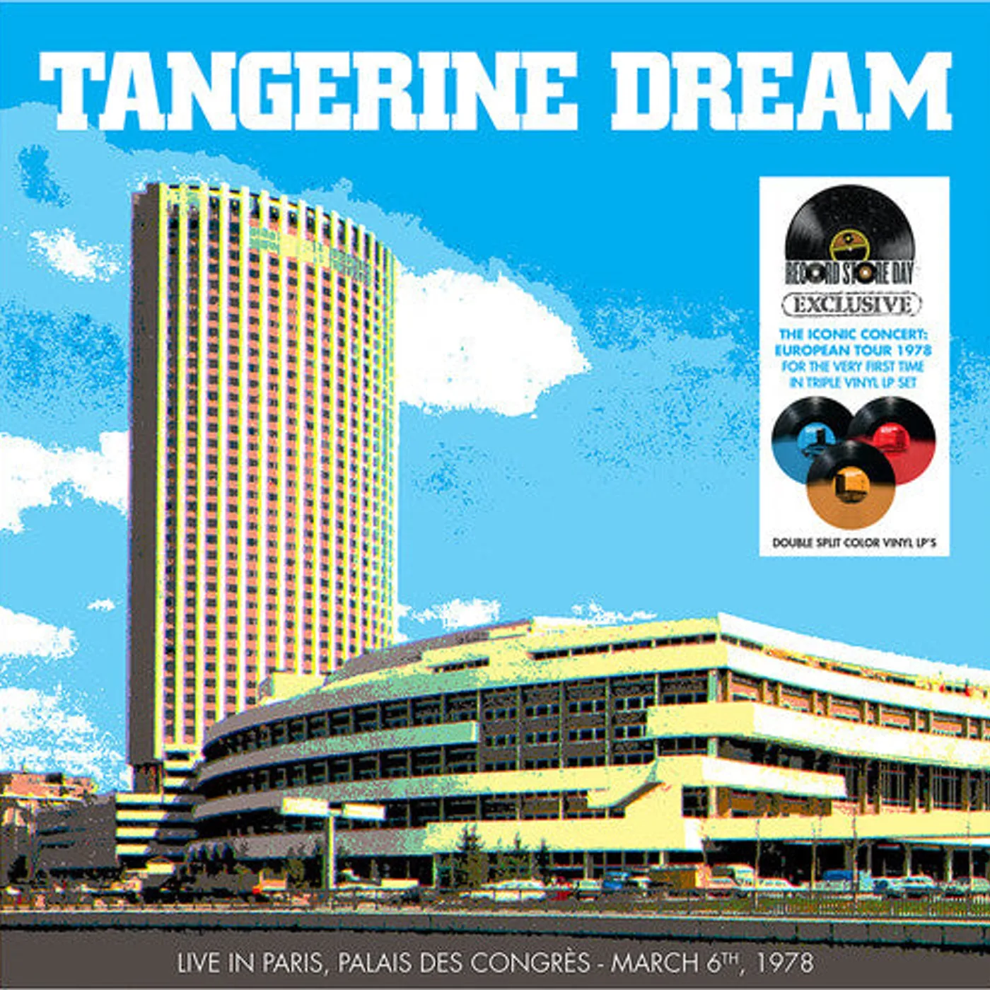 Tangerine Dream LP Vinyl - Live In Paris Palais Des Congres