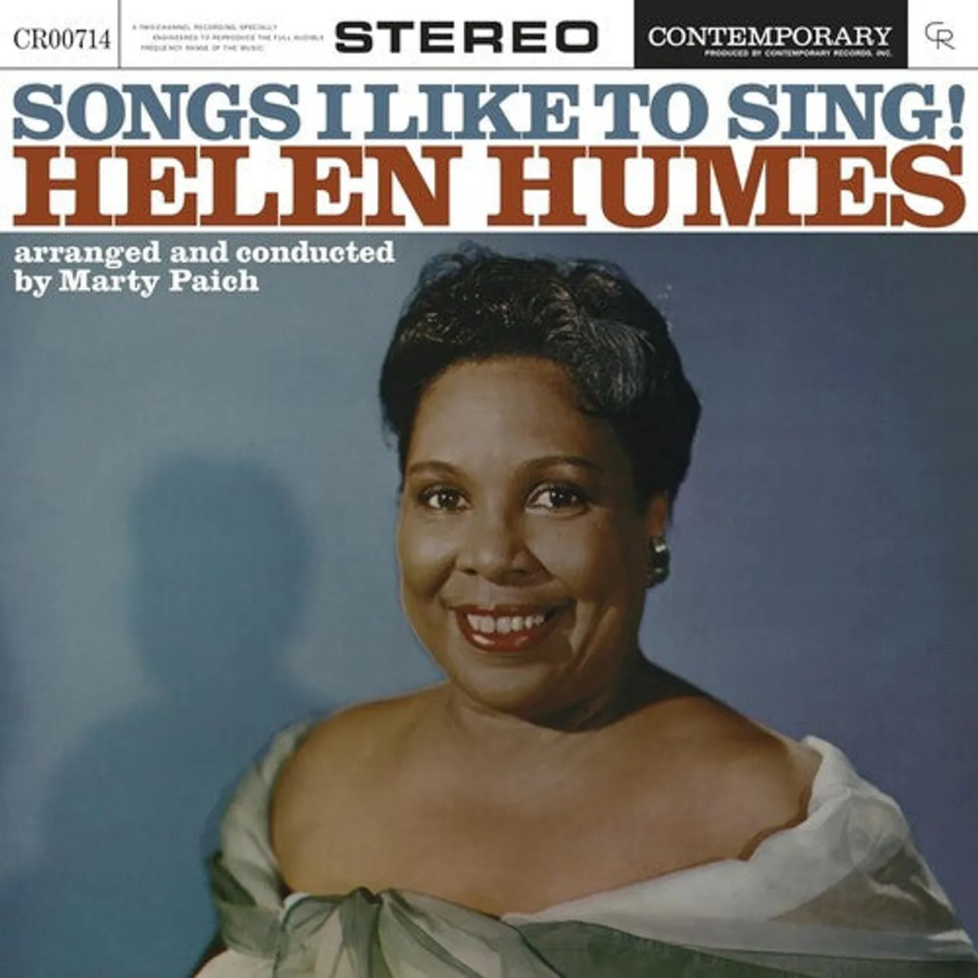 Helen Humes LP Vinyl - Songs I Like To Sing (Contemporary Records)