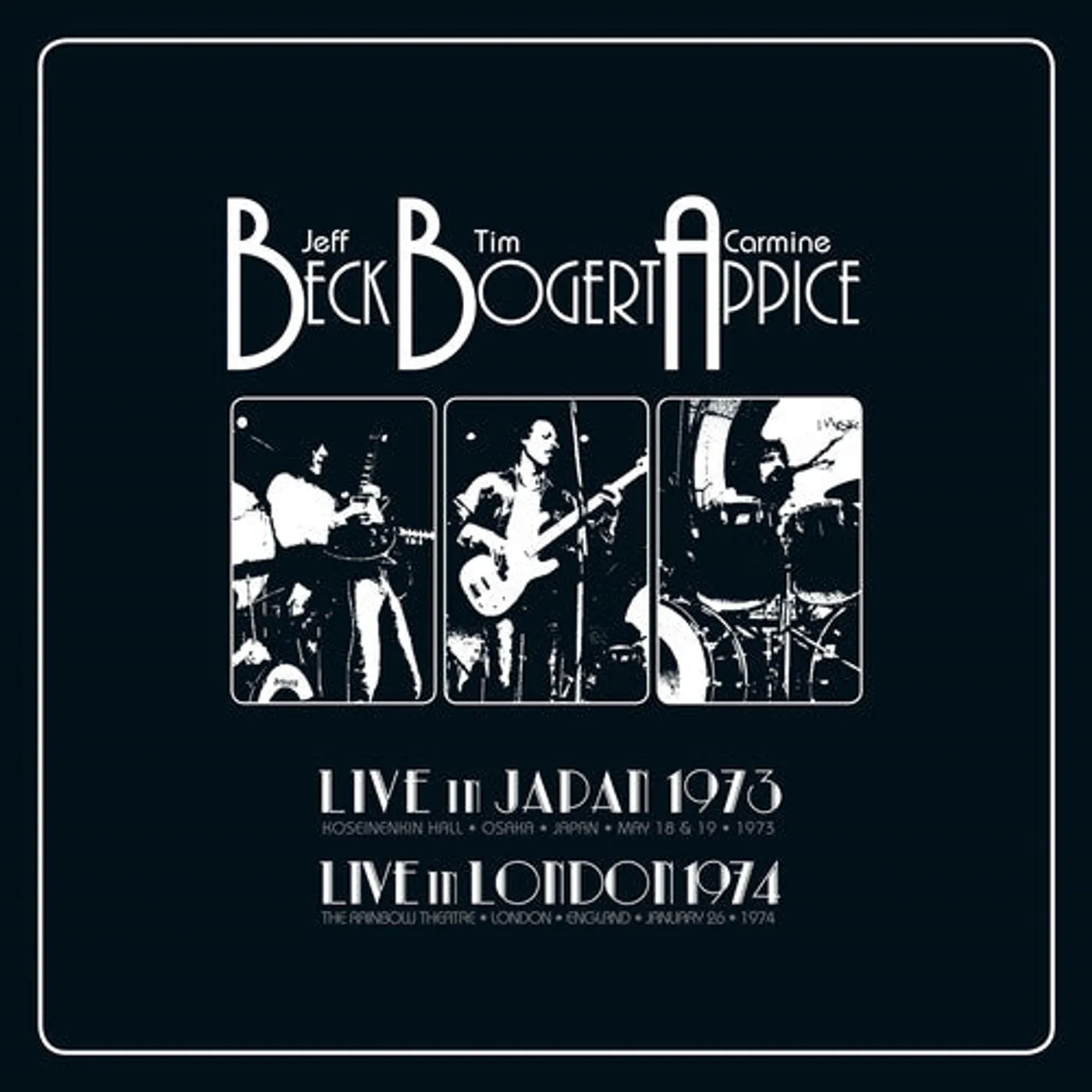 Beck, Bogert, Appice LP Vinyl - Live 1973 & 1974