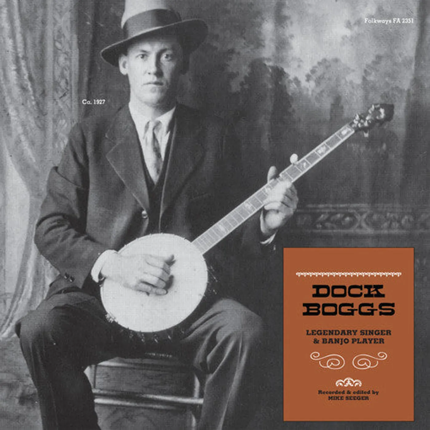Dock Boggs LP Vinyl - Legendary Singer & Banjo Player