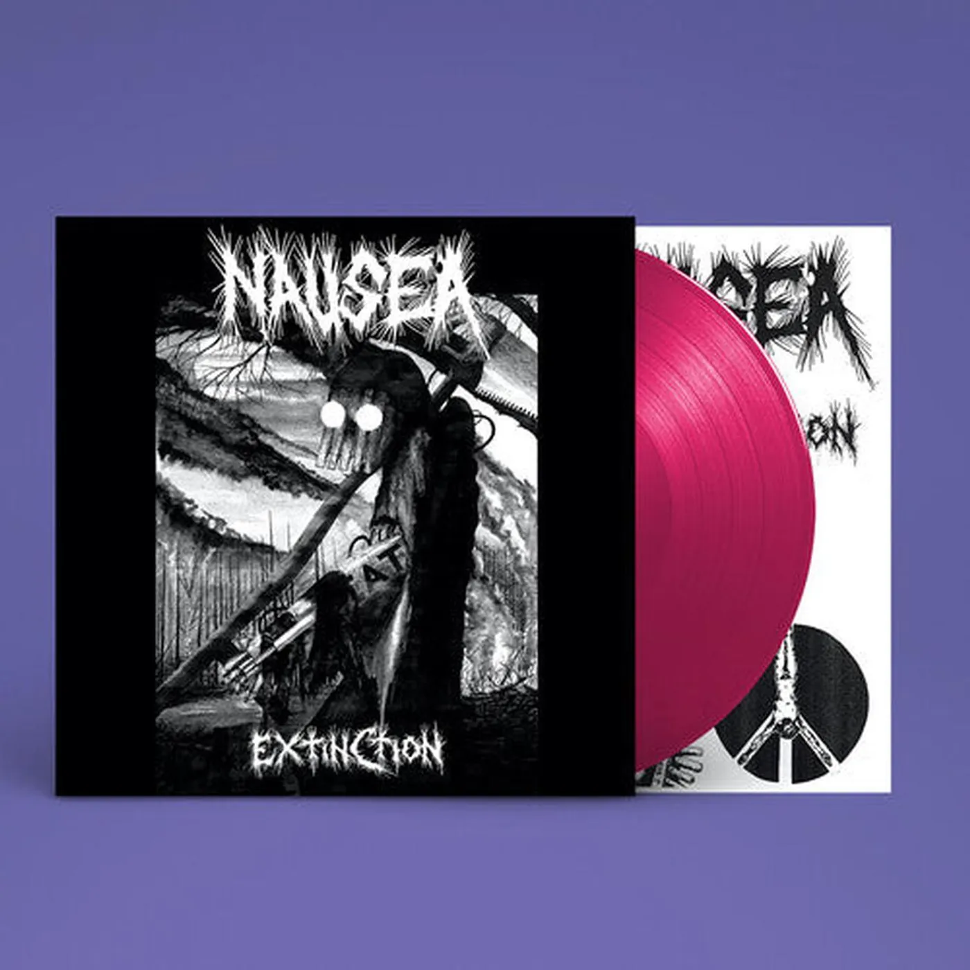 Nausea LP Vinyl - Extinction (Colv) (Pnk)