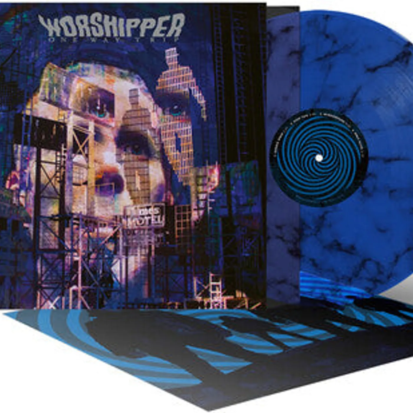 Worshipper LP Vinyl - One Way Trip (Blk) (Blue) (Colv) (Ltd) (Ofgv)