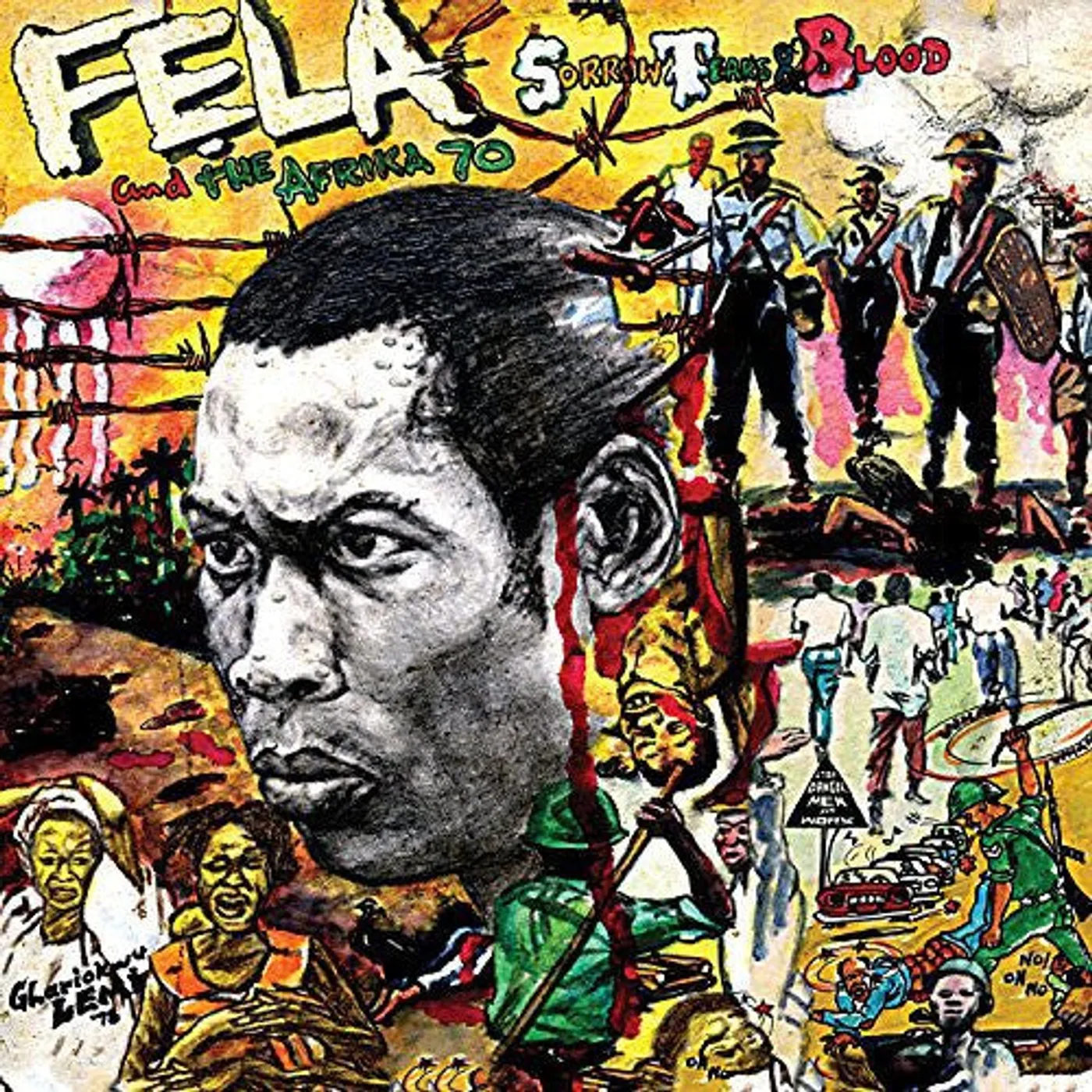 Fela Kuti LP Vinyl - Sorrow Tears & Blood (Dlcd)