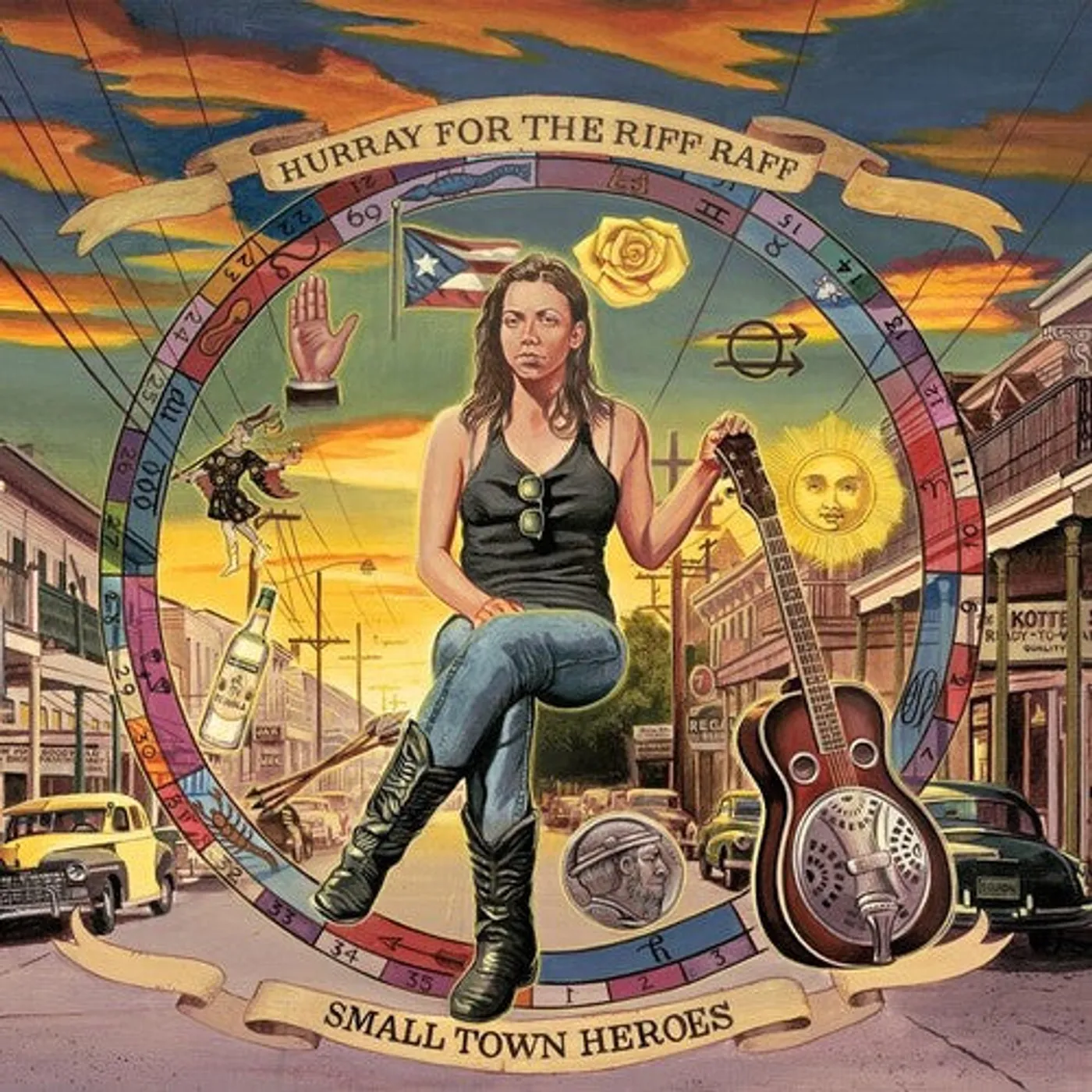 Hurray For The Riff Raff LP Vinyl - Small Town Heroes (Blk) (Colv) (Ltd) (Pnk)