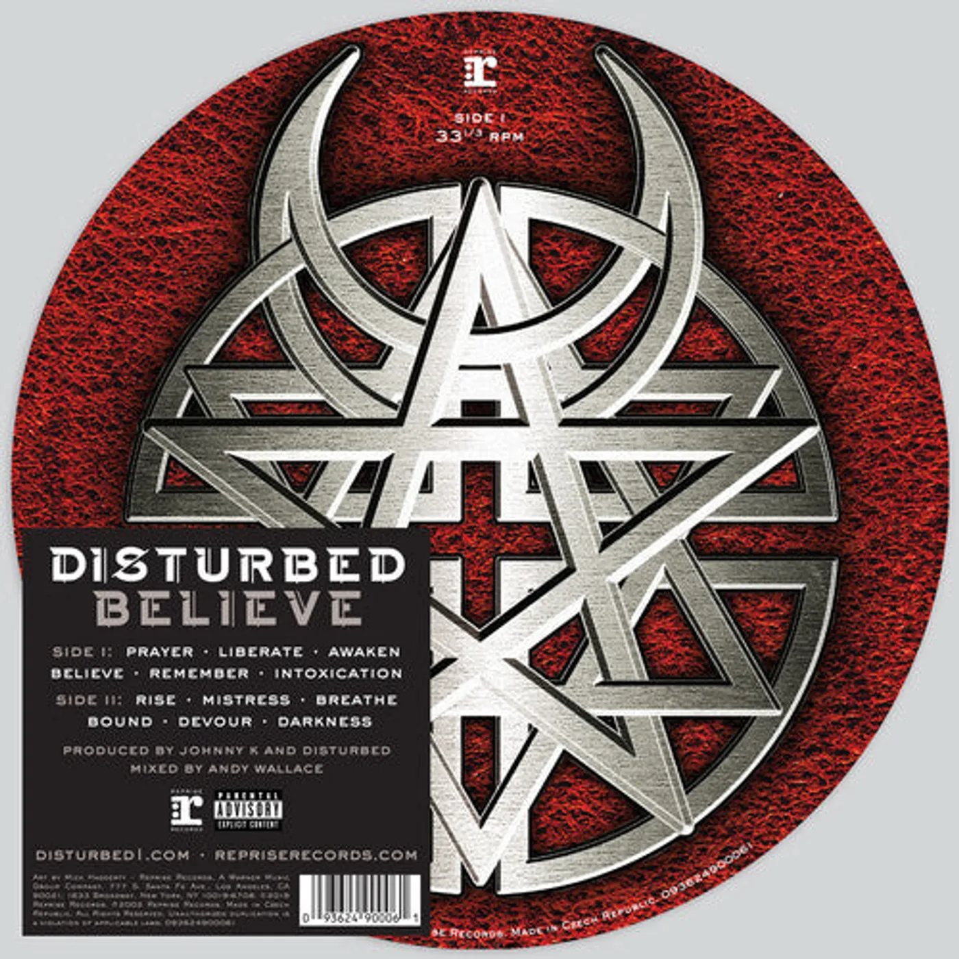 Disturbed LP Vinyl - Believe (Pict)