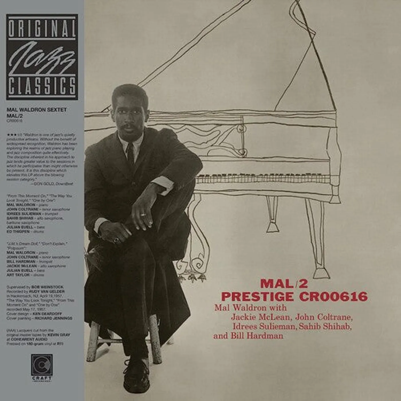 Mal Sextet Waldron LP Vinyl - Mal/2 (Original Jazz Classics Series)