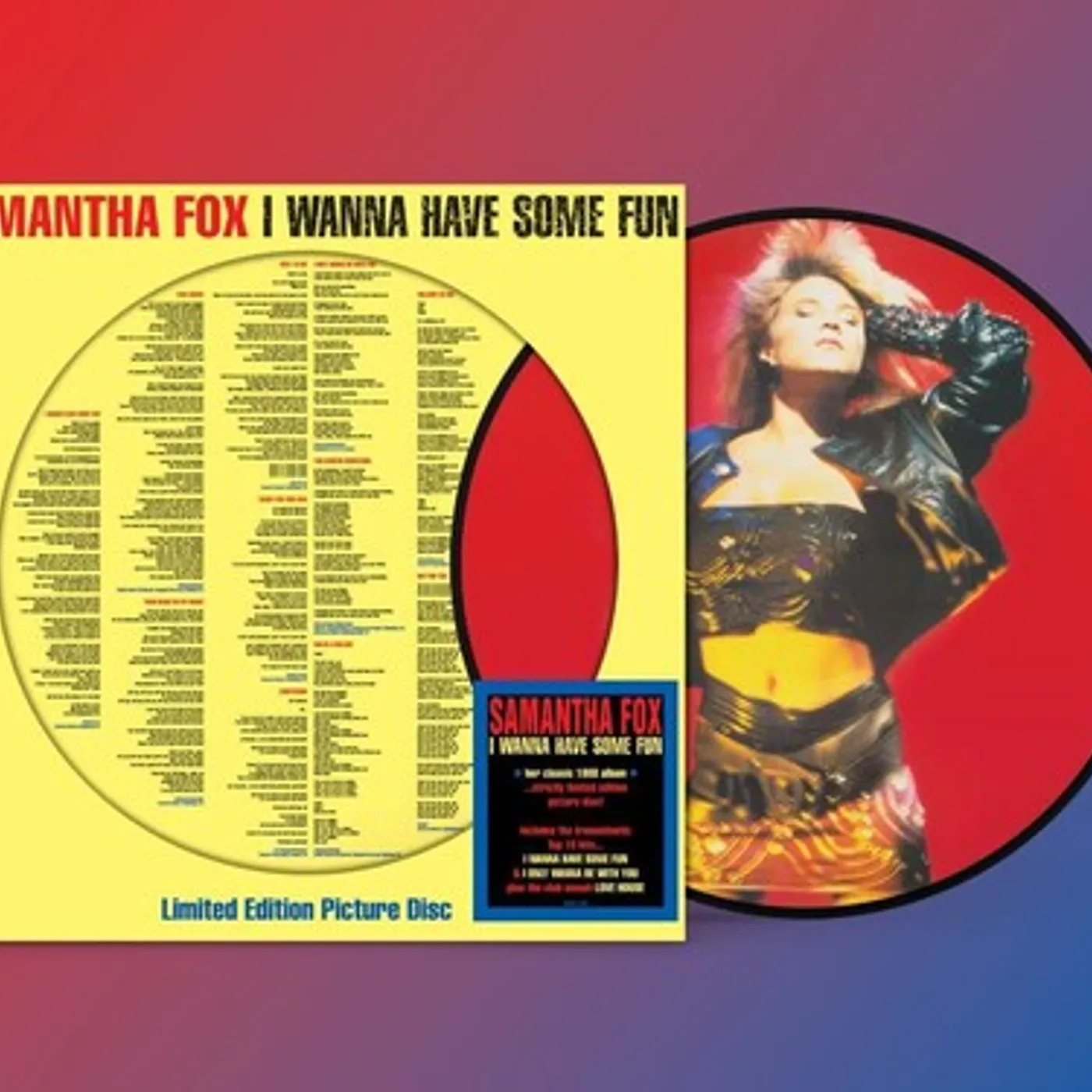 Samantha Fox LP Vinyl - I Wanna Have Some Fun (Pict) (Uk)
