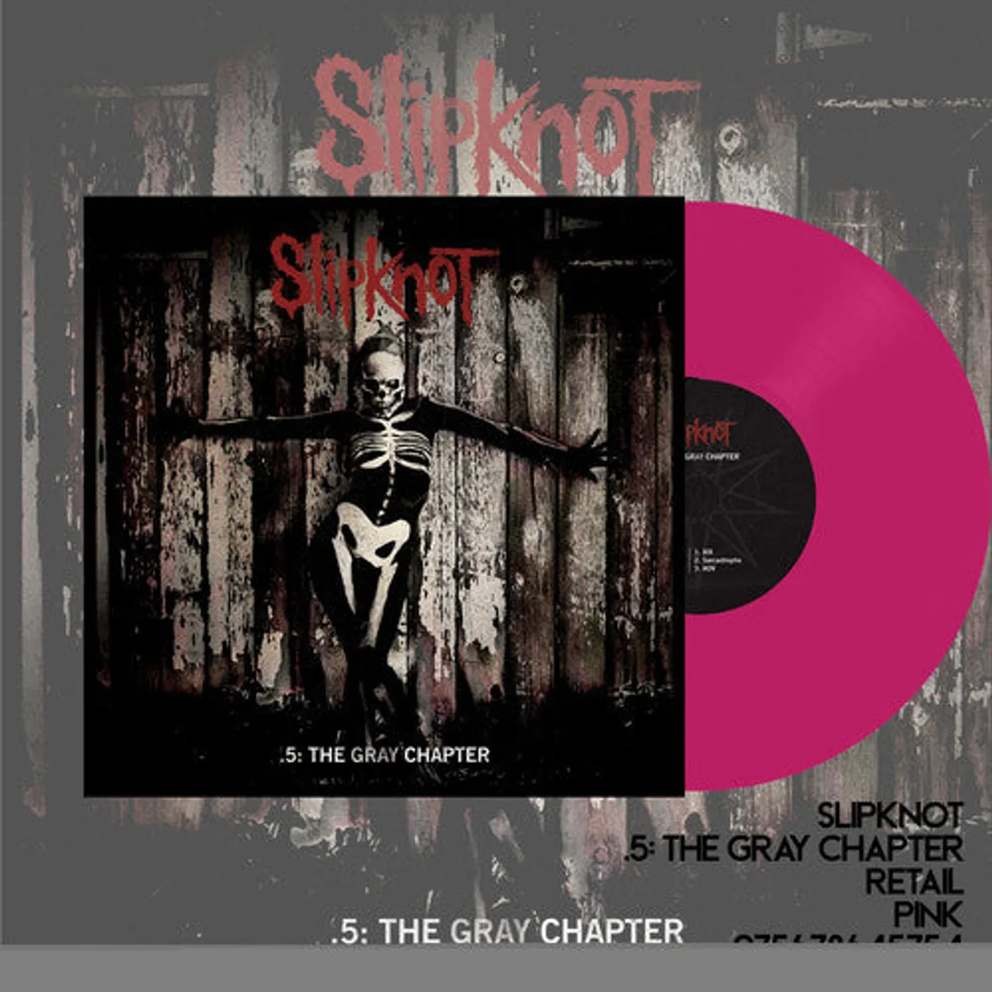 Slipknot LP Vinyl - .5: The Gray Chapter (Colv) (Pnk)