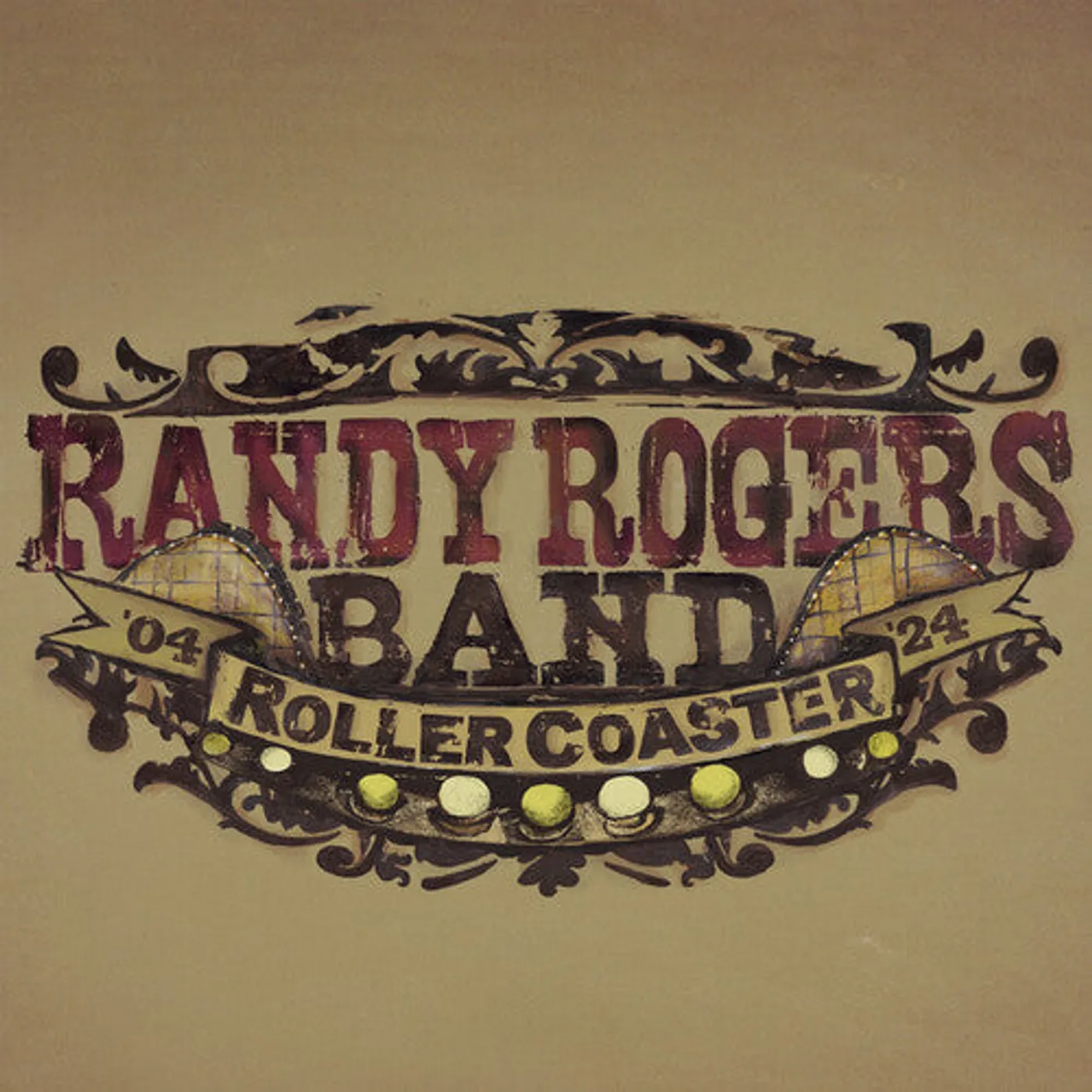 Randy Rogers Band LP Vinyl - Rollercoaster - Red Smoke (Colv) (Ltd) (Red)