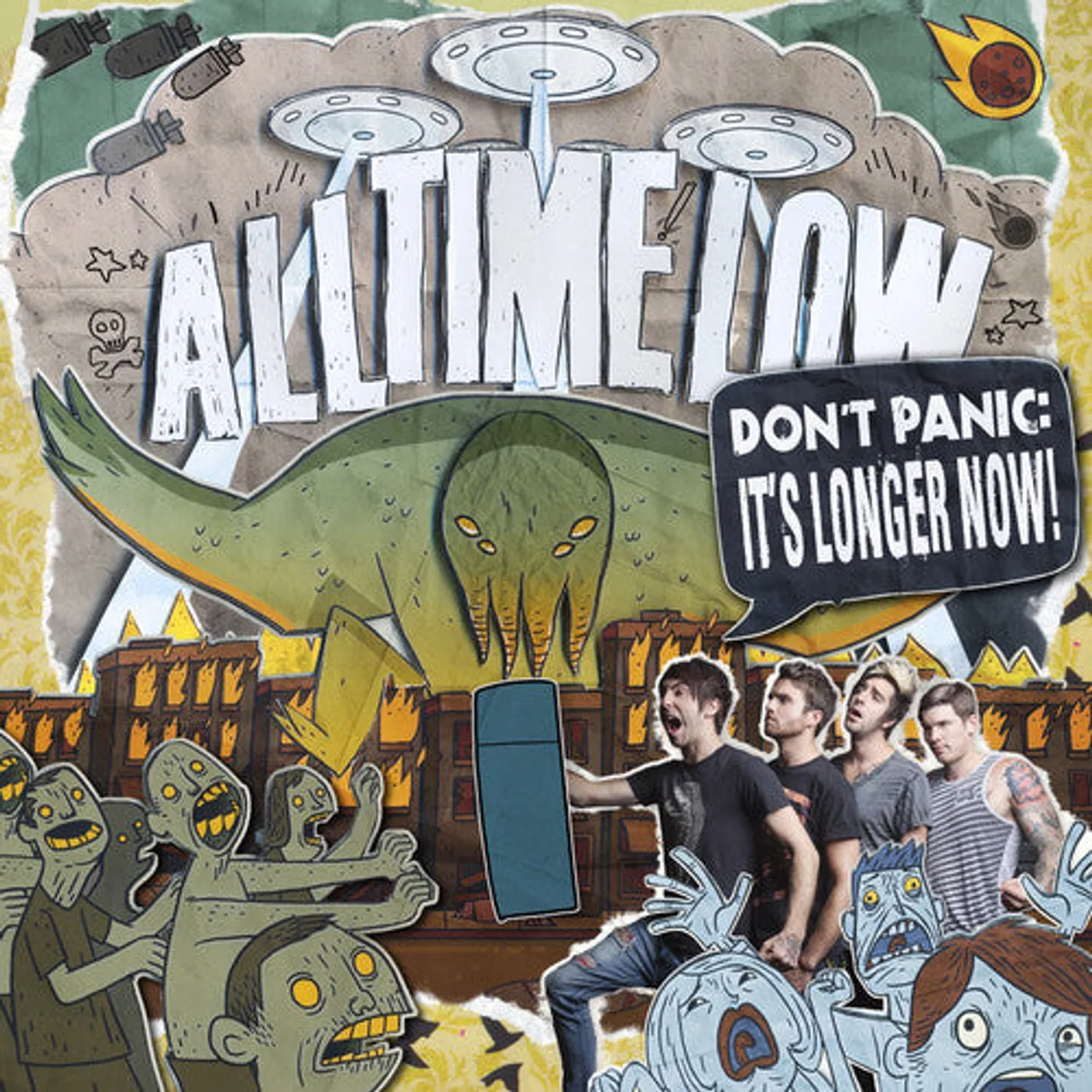 All Time Low LP Vinyl - Don'T Panic: It'S Longer Now - Orange (Colv) (Org)