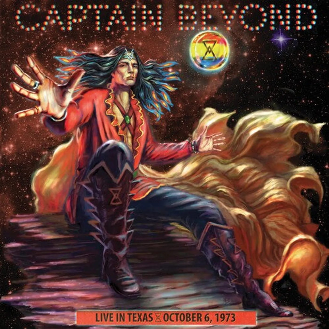 Captain Beyond LP Vinyl - Live In Texas - October 6 1973 - Red (Colv) (Red)