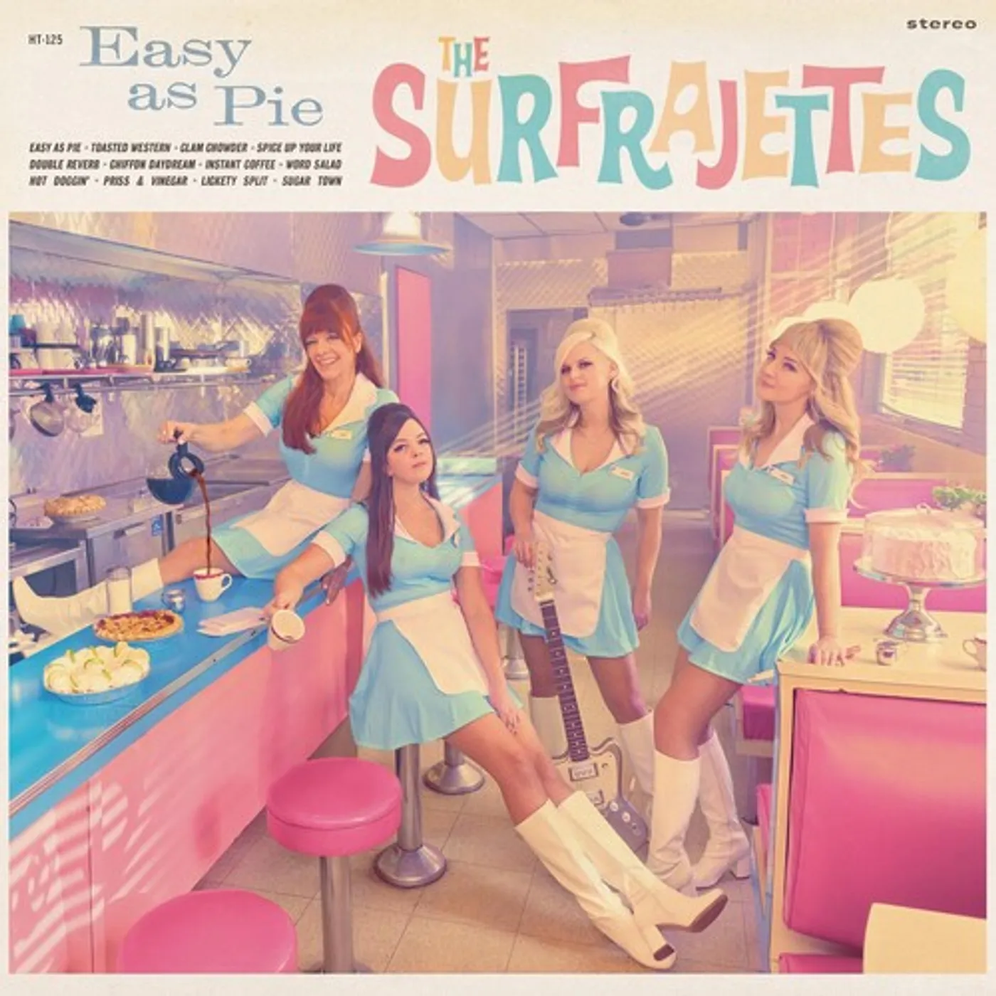 The Surfrajettes LP Vinyl - Easy As Pie (Colv) (Lime)